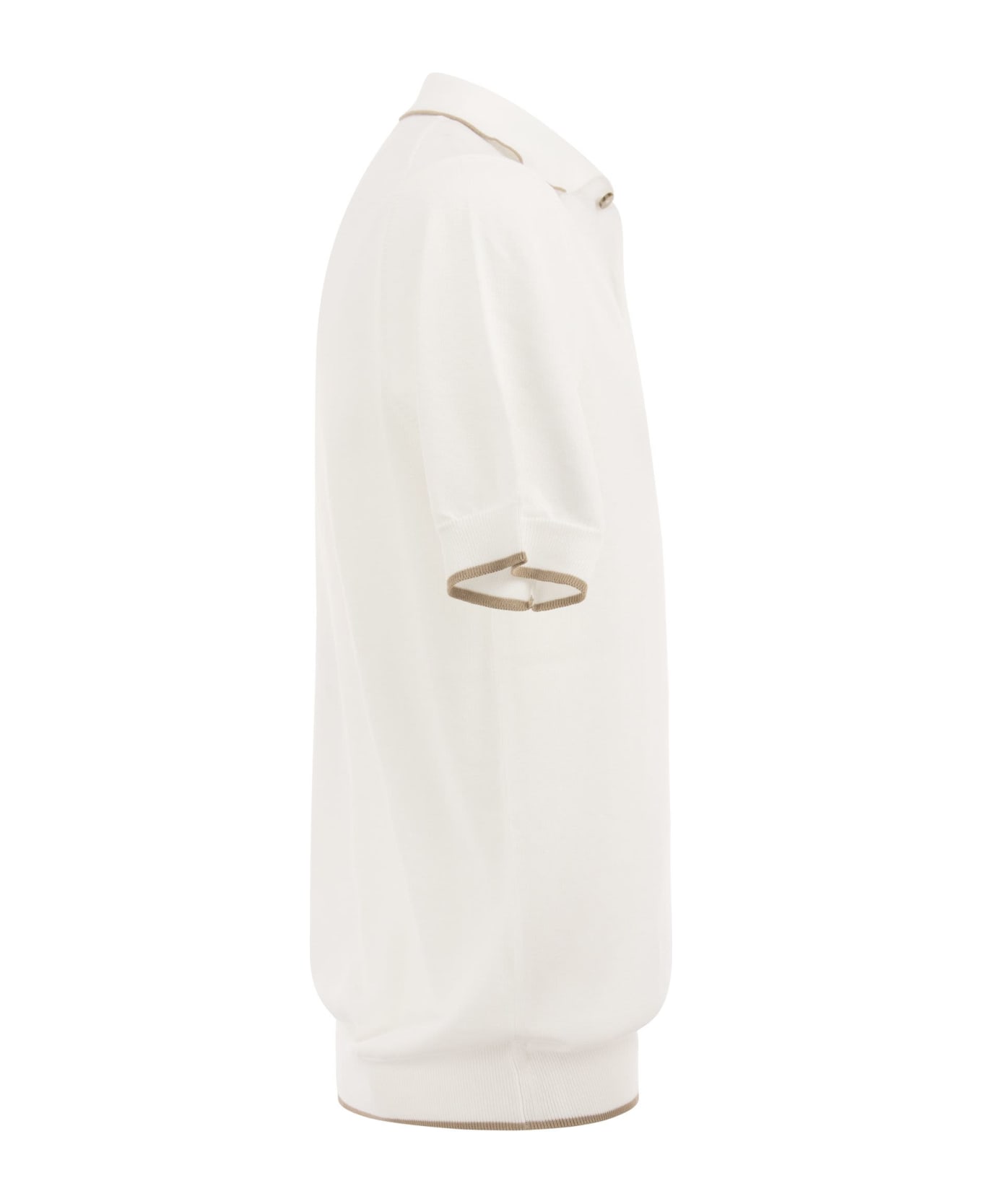Peserico Cotton Womens Polo Shirt - White