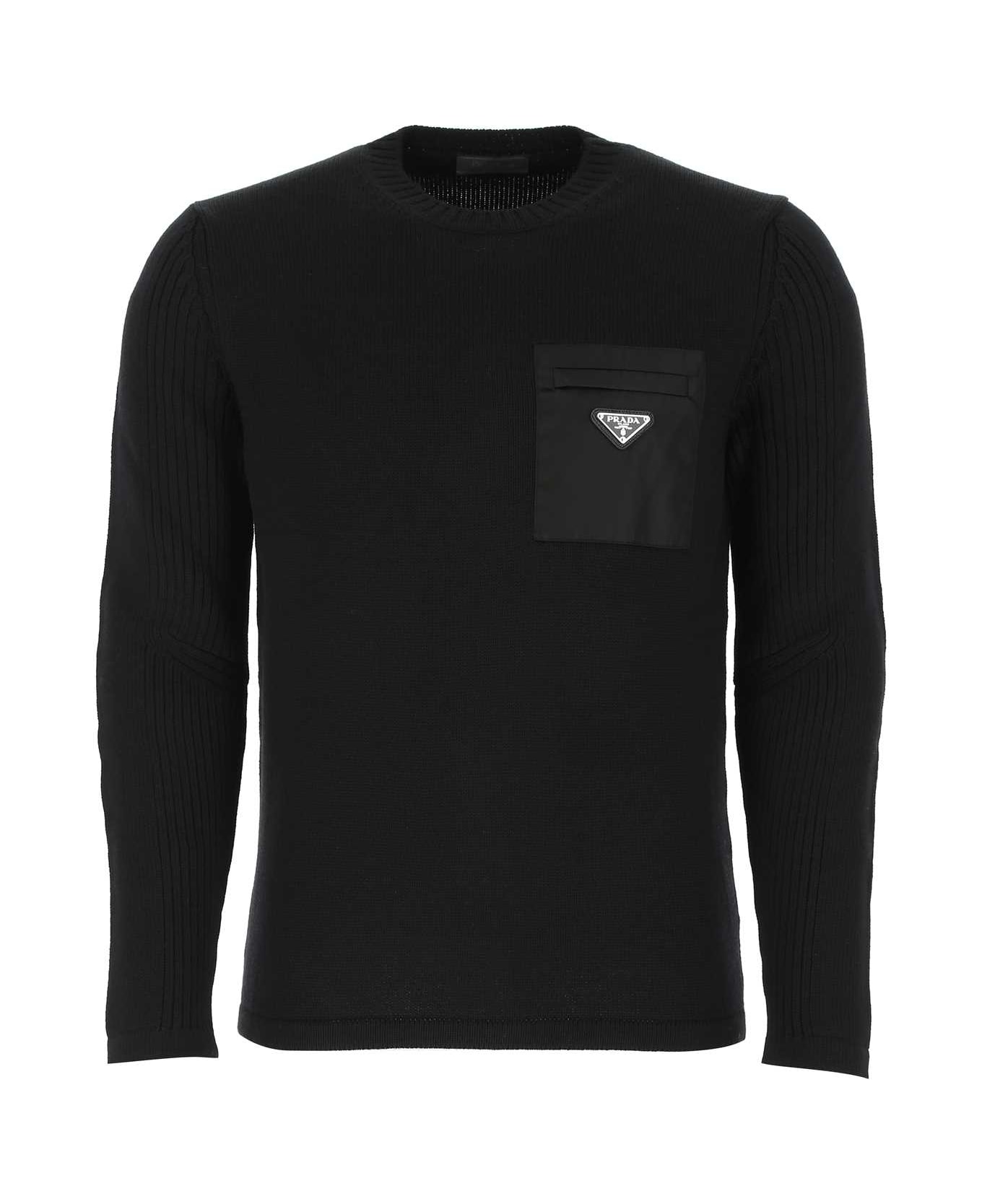 Prada Black Wool Sweater - F0002 ニットウェア