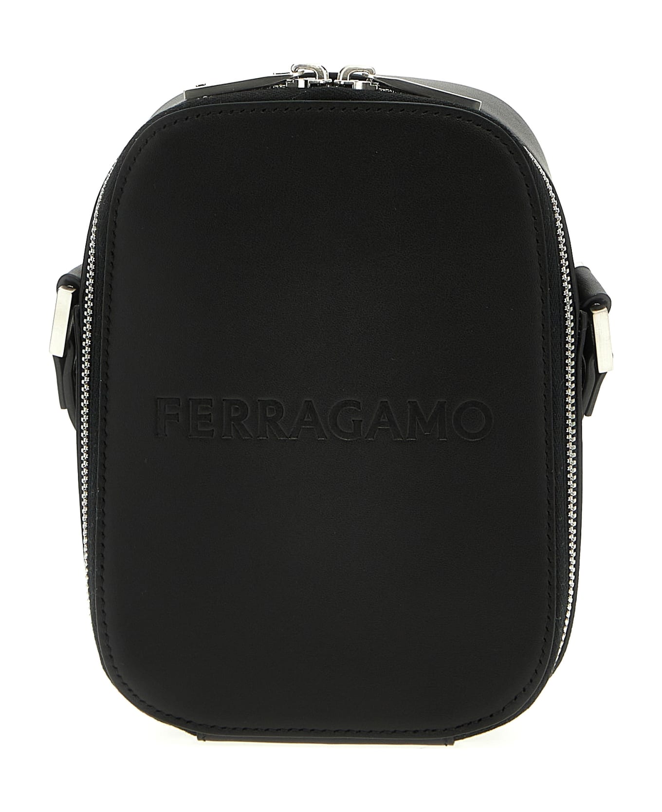 Ferragamo Compact Shoulder Strap - Black  