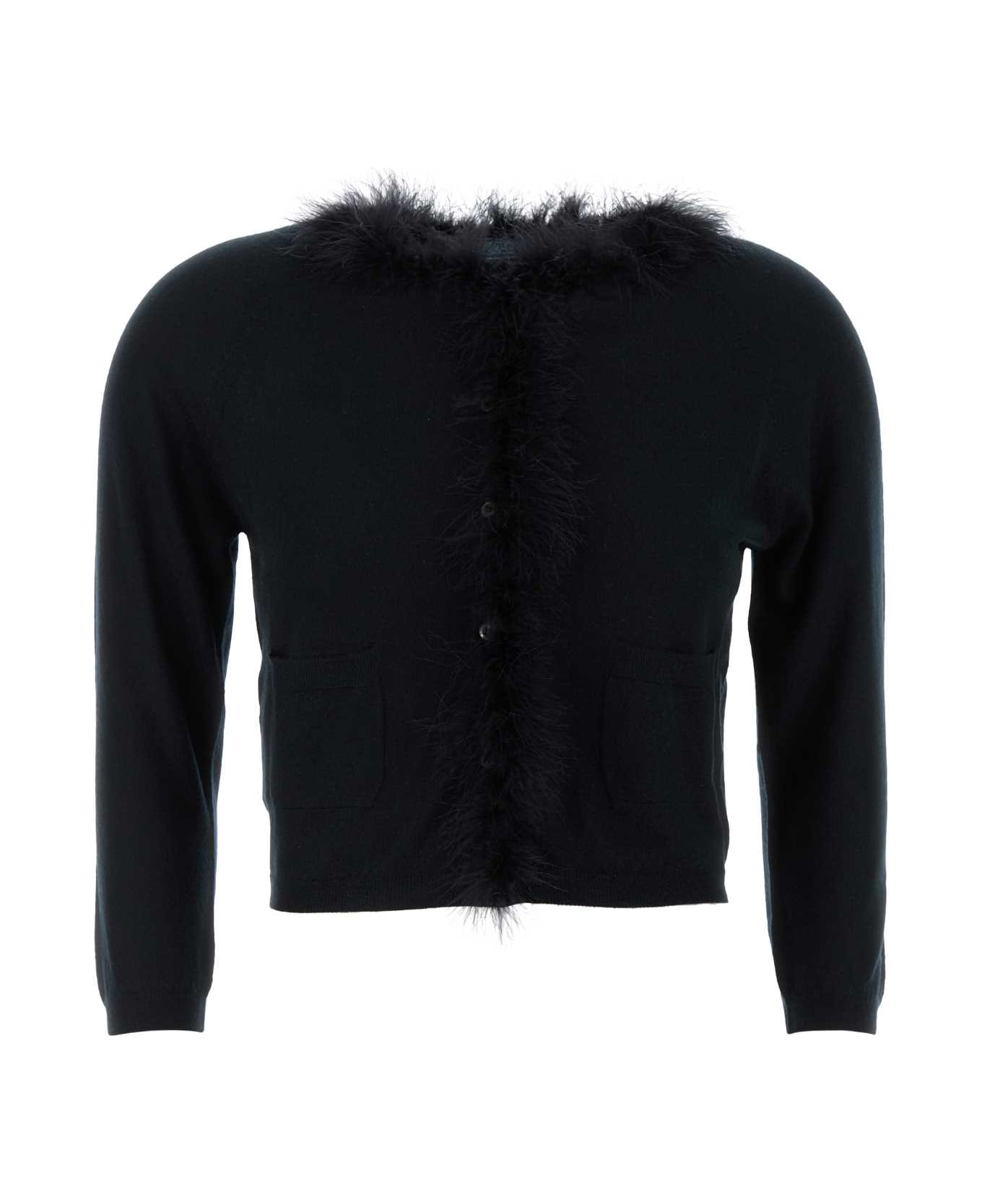 Prada Black Cashmere Cardigan - NERO