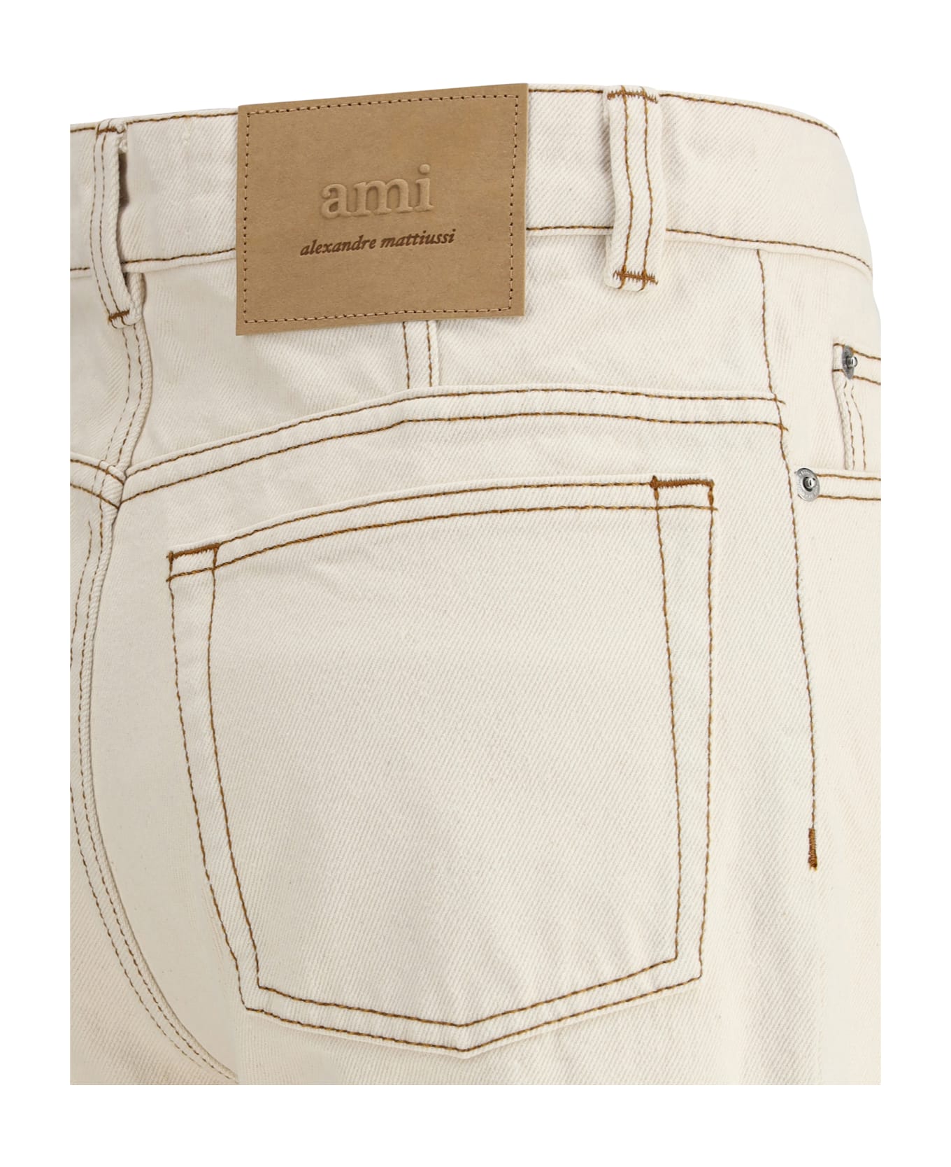 Ami Alexandre Mattiussi Straight Jeans - White