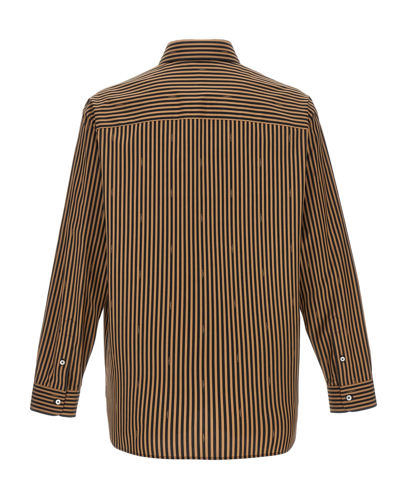 Fendi Pequin Stripes Shirt - Brown