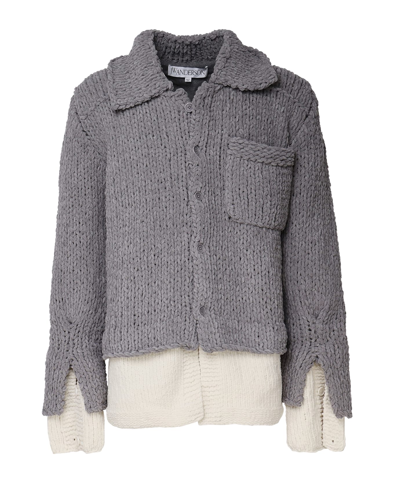 J.W. Anderson Double Wool Blend Sweater - Grey