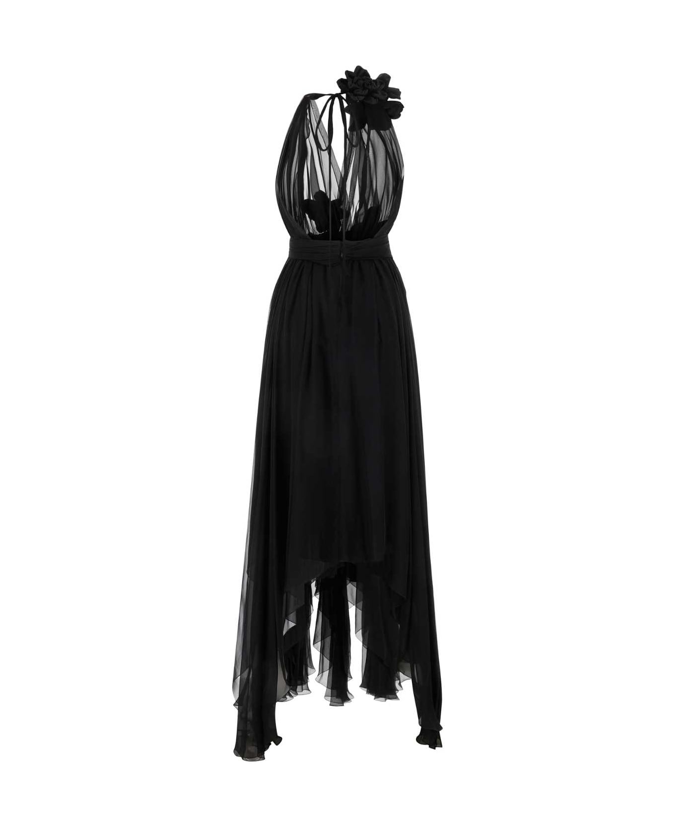 Dolce & Gabbana Black Chiffon Dress - NERO