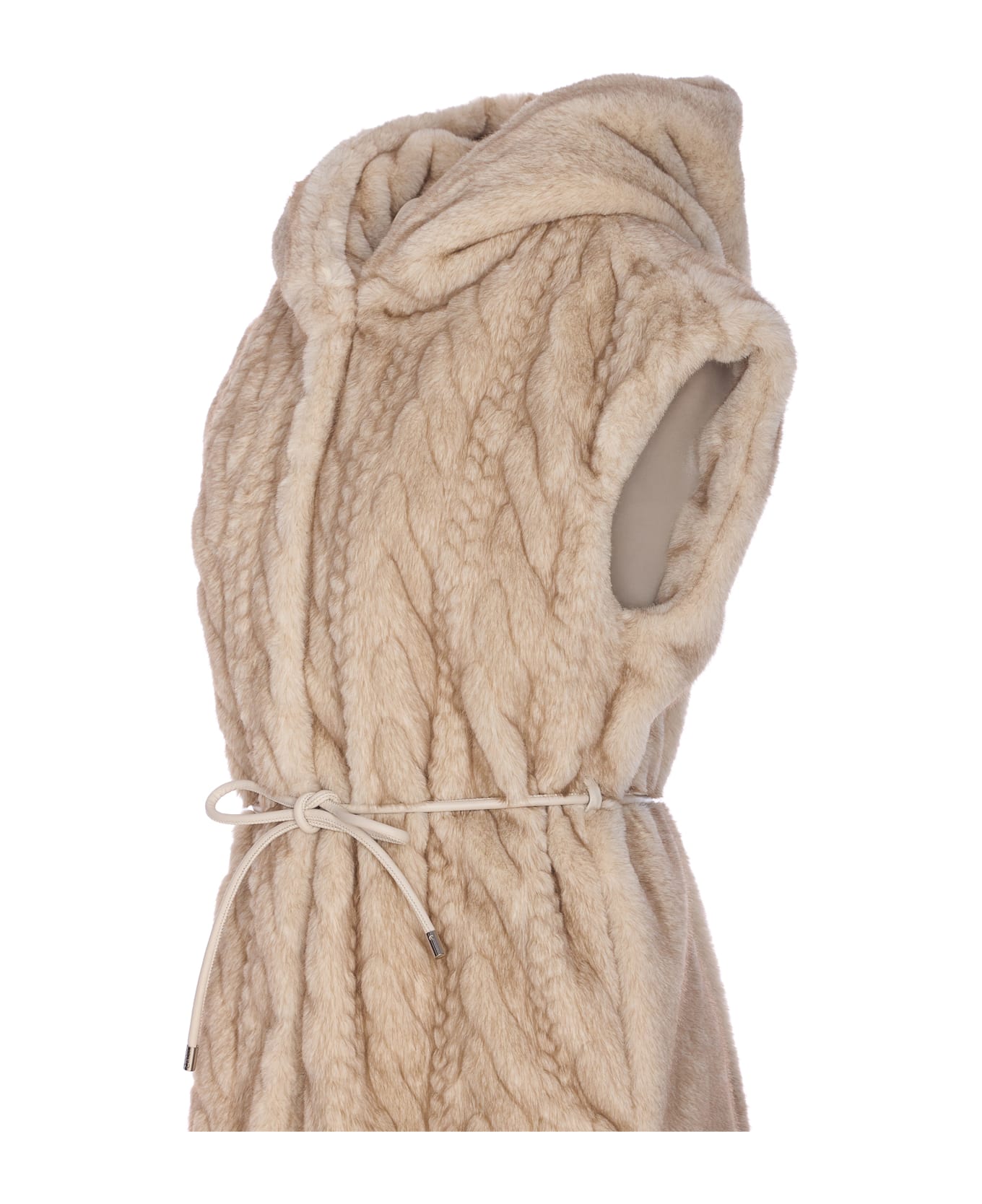 Liu-Jo Faux Fur Vest - Beige