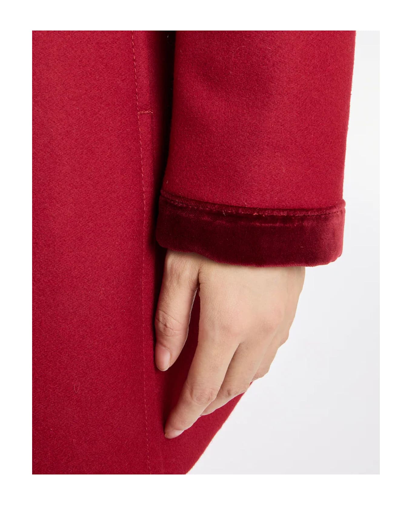 Fay Red Virgin Wool Blend Virginia Coat - Red