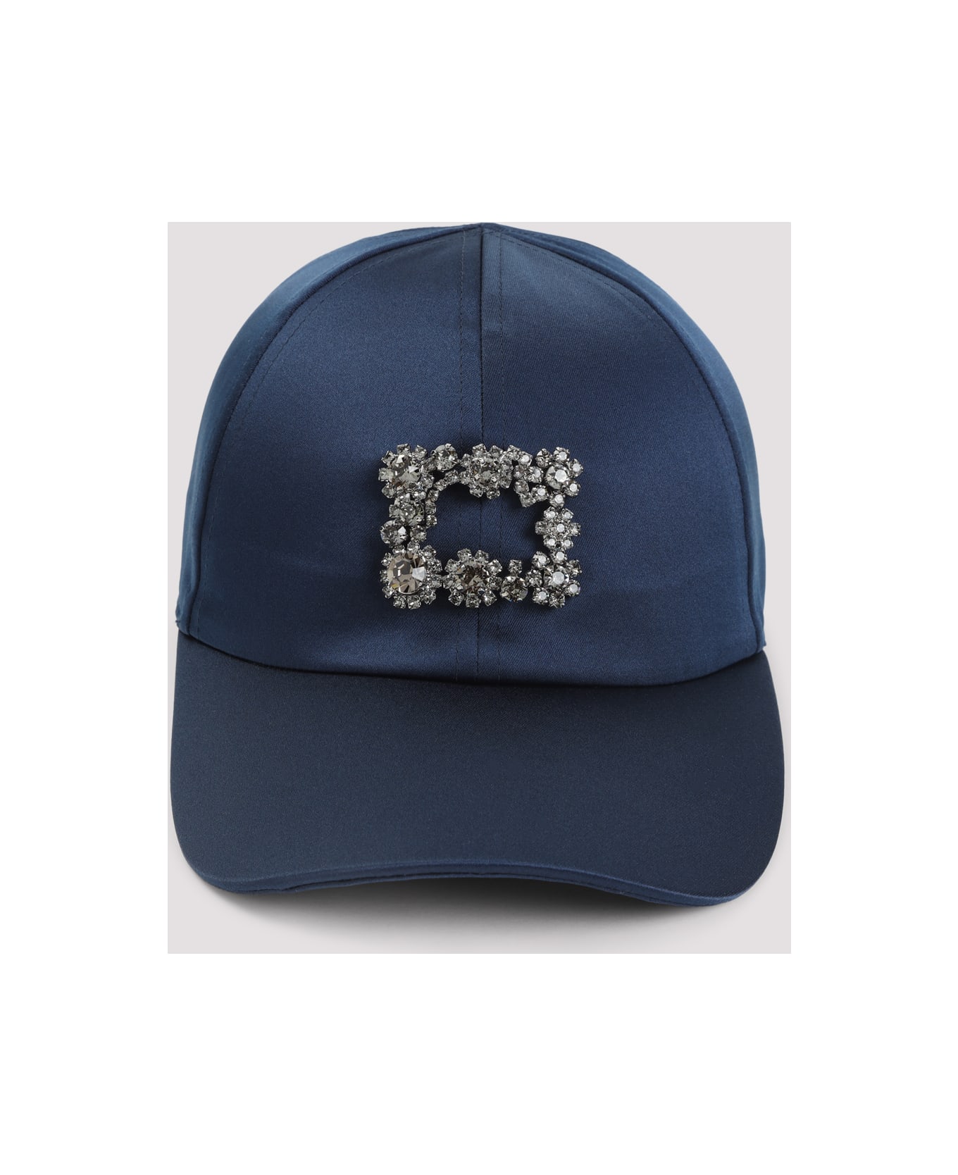 Roger Vivier Rv Flower Strass Cap - Blu Navy