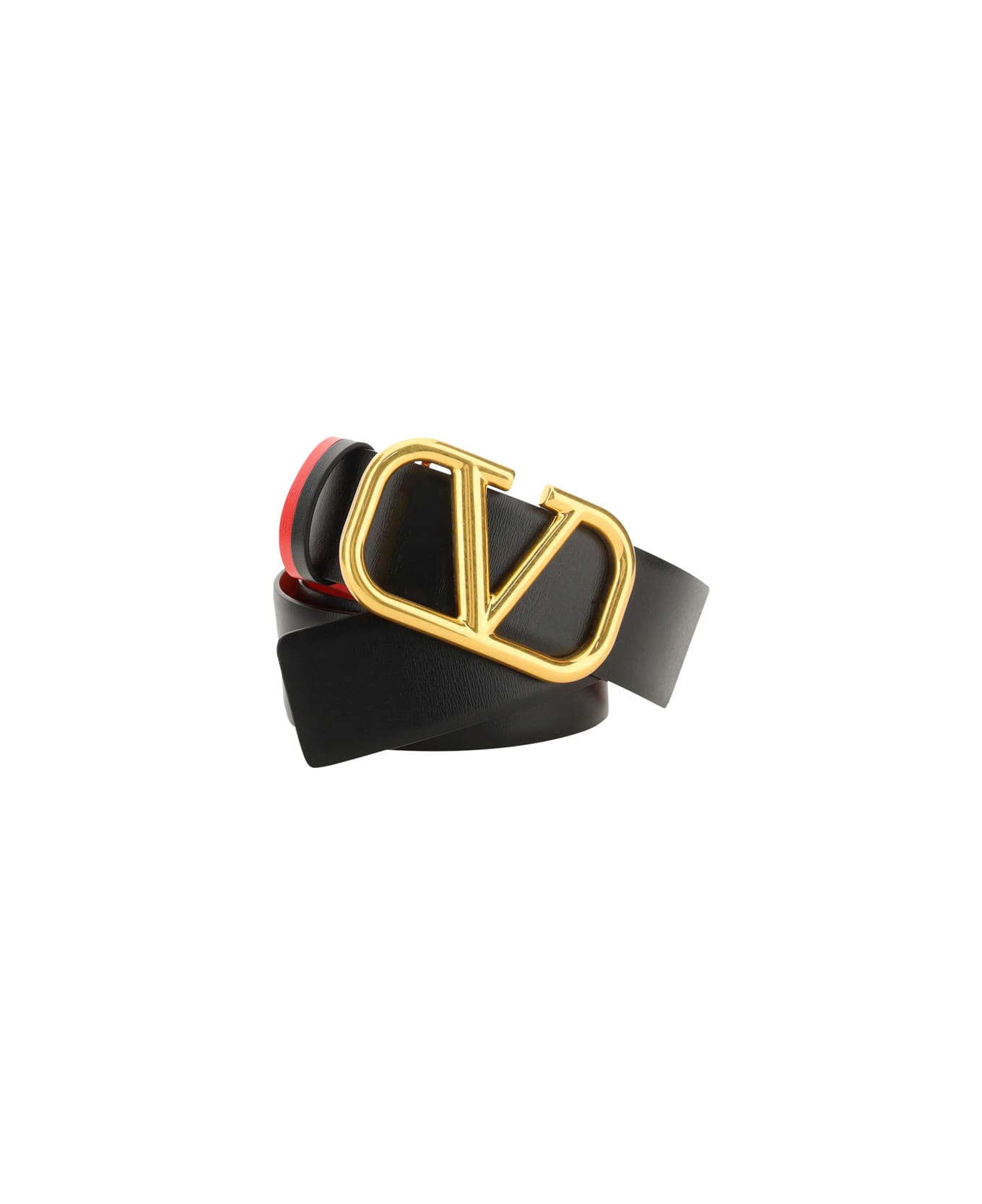 Valentino Garavani Belt - Nero/rouge Pur