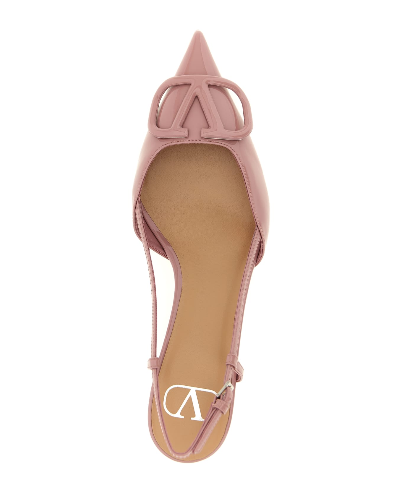 Valentino Garavani Slingback Valentino Garavani Vlogo Signature - Pink