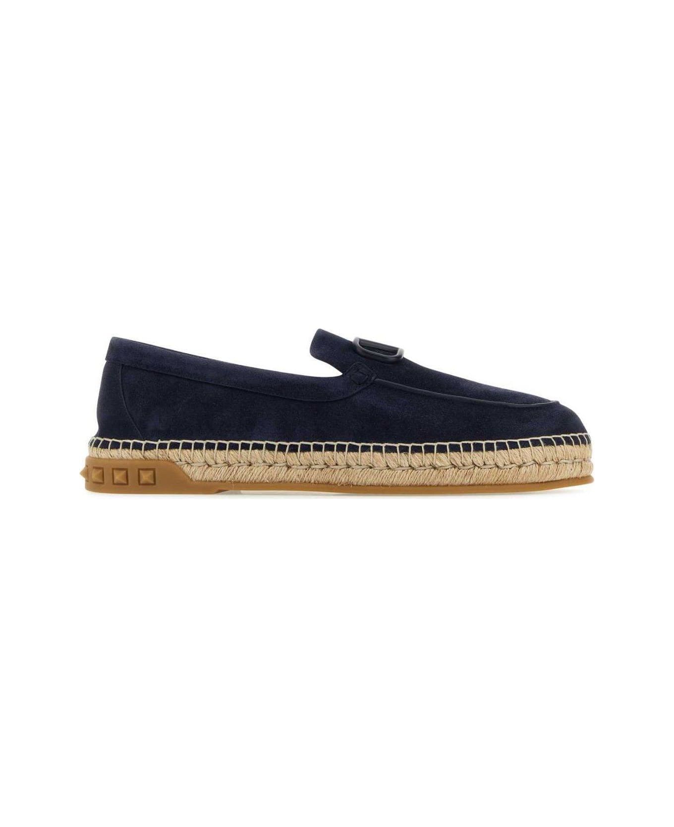 Valentino Garavani Round Toe Slip-on Espadrillas - Blue