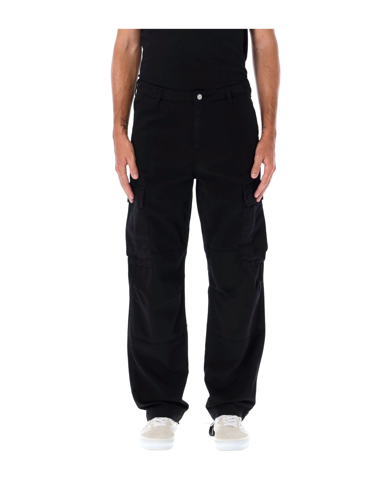 Carhartt Regular Cargo Pant - Garment Dyed Twill - BLACK