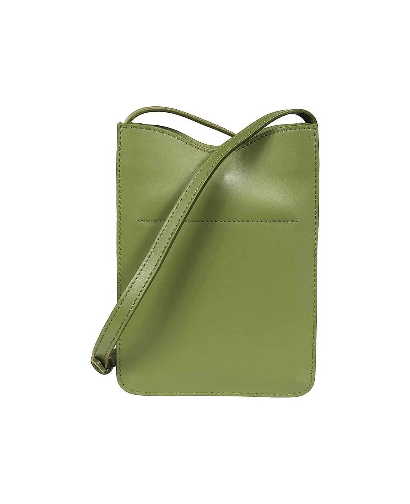 Il Bisonte Leather Crossbody Bag - green