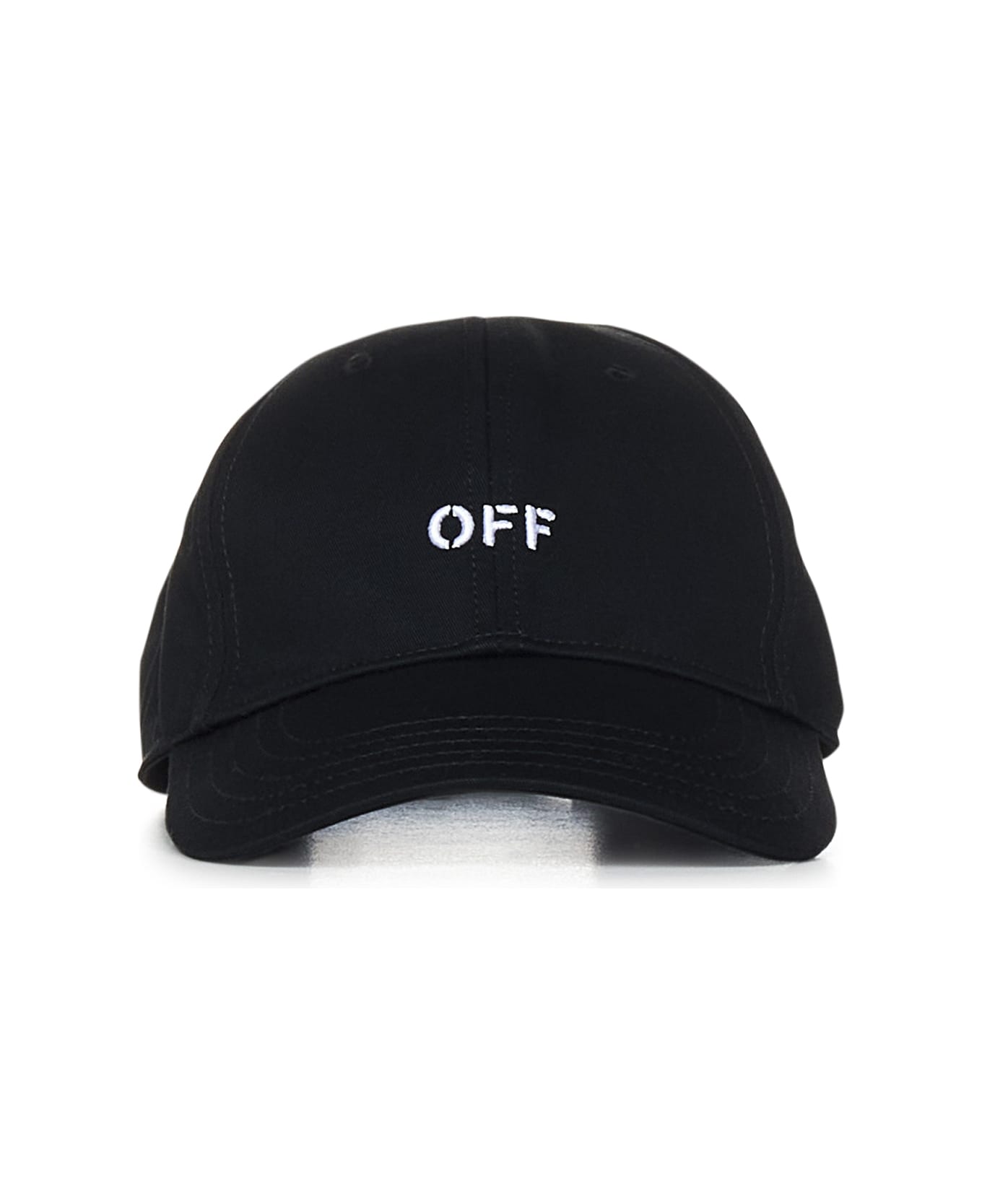 Off-White Drill Off Stamp Hat - Black