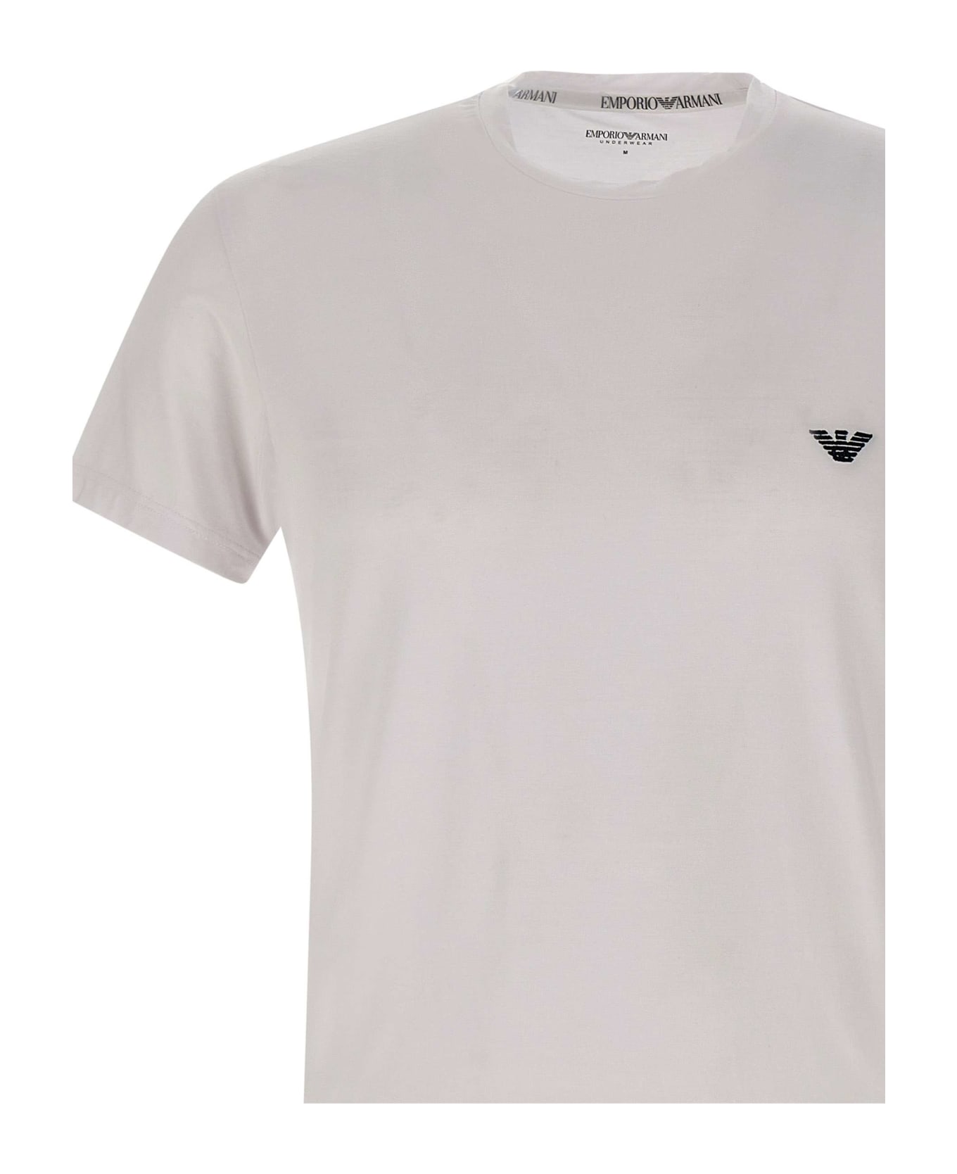 Emporio Armani Modal T-shirt - WHITE