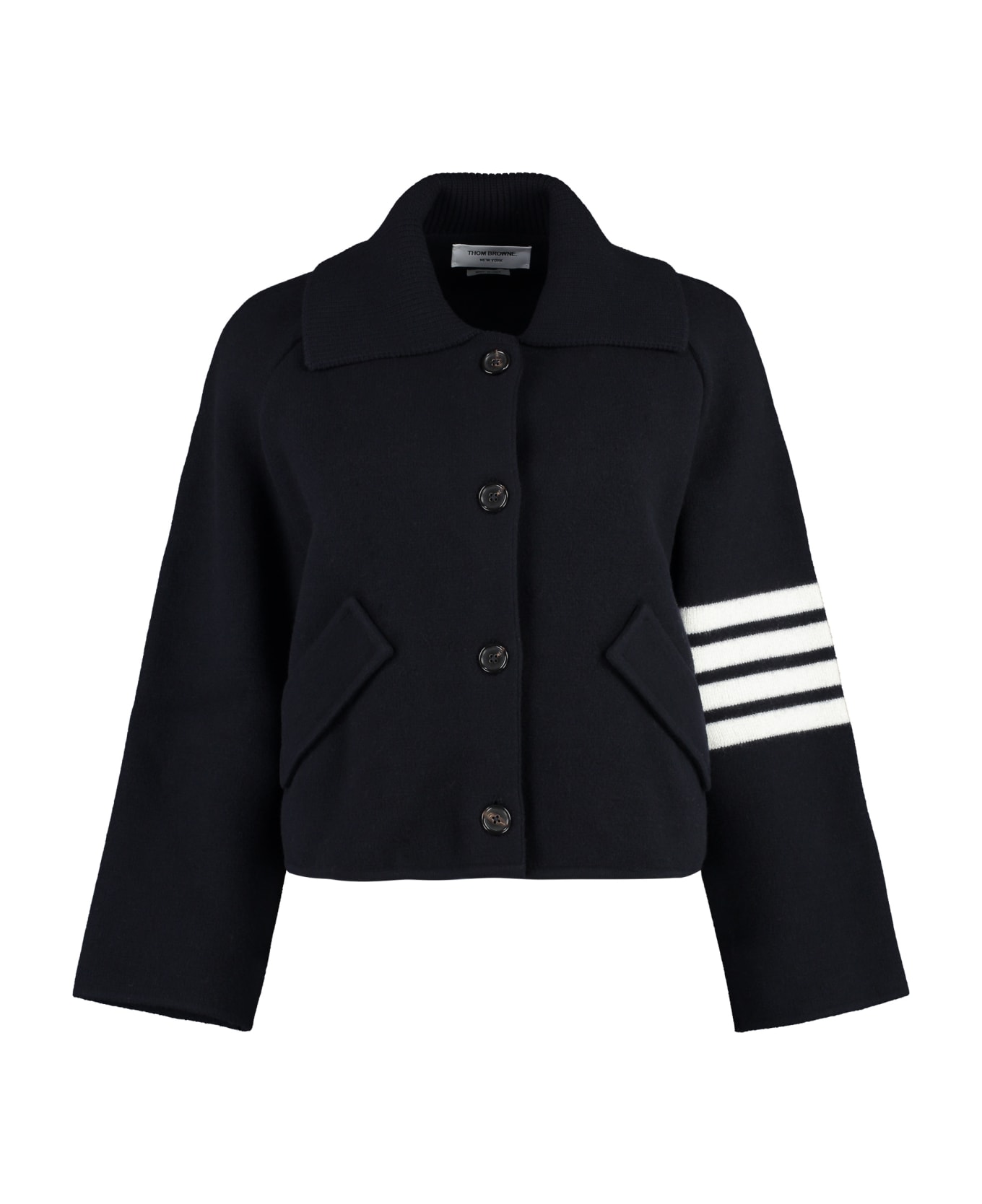 Thom Browne Virgin Wool Jacket - Navy