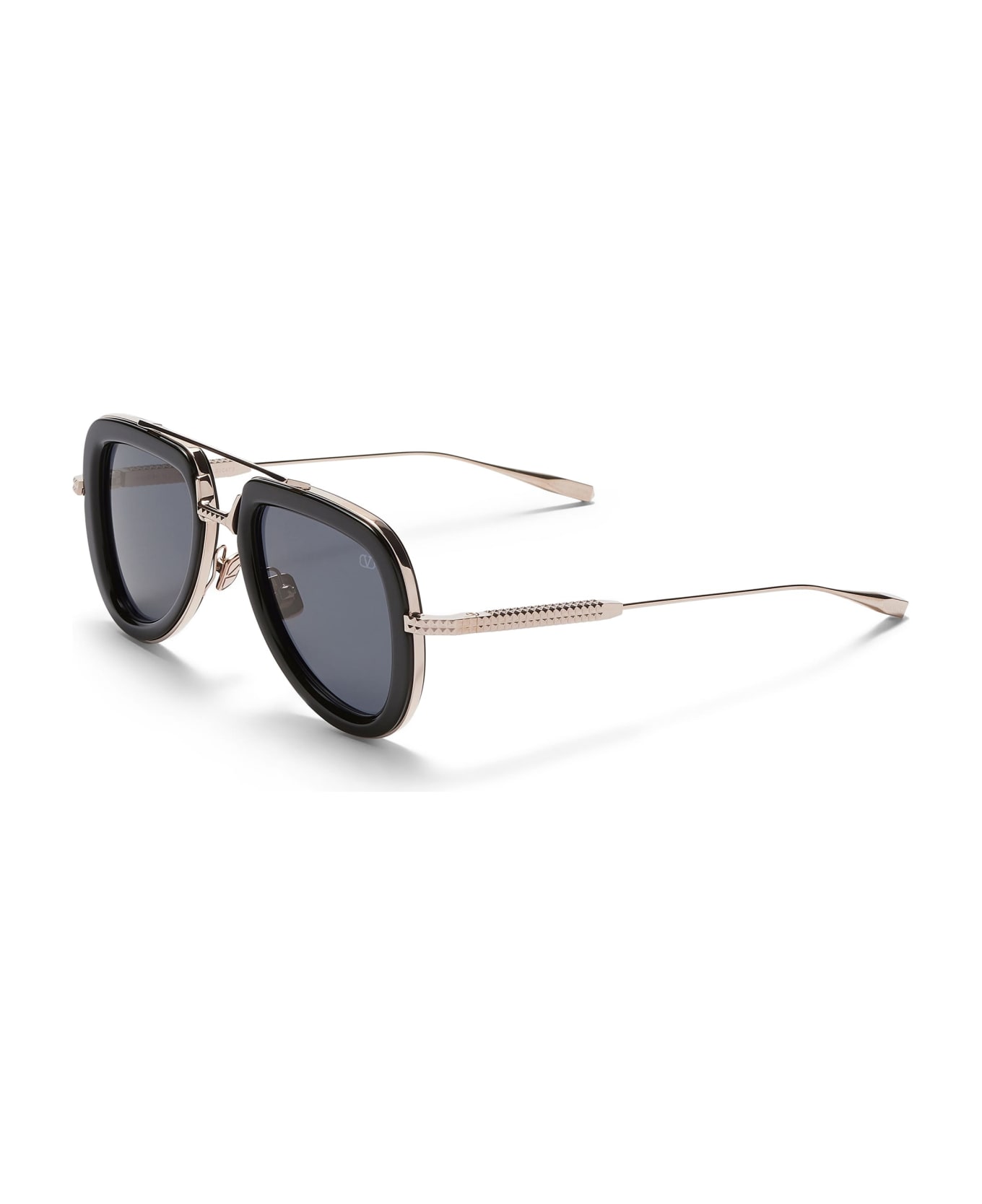 Valentino Eyewear V-lstory - Black / White Gold Sunglasses - white gold
