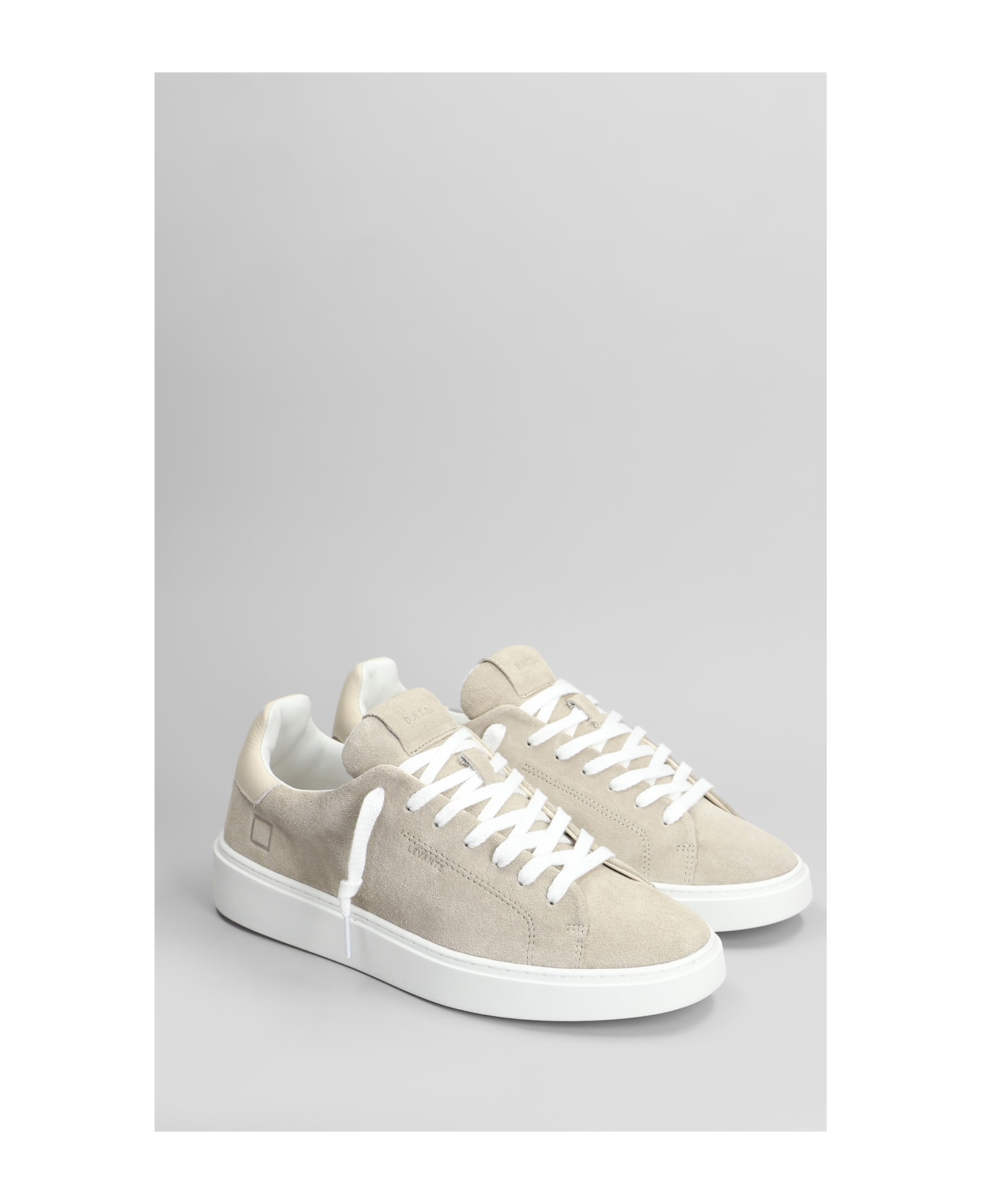 D.A.T.E. Levante Sneakers In Beige Suede - Bi Beige