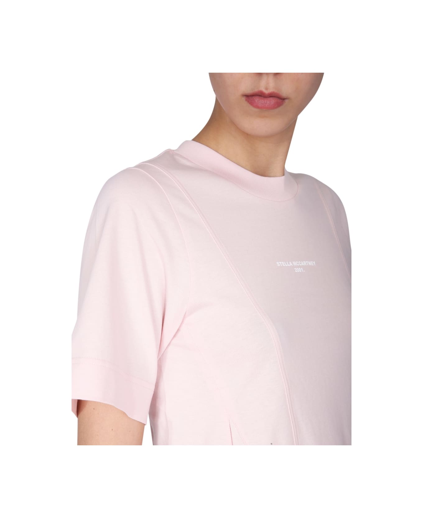 Stella McCartney T-shirt With Logo Print - PINK