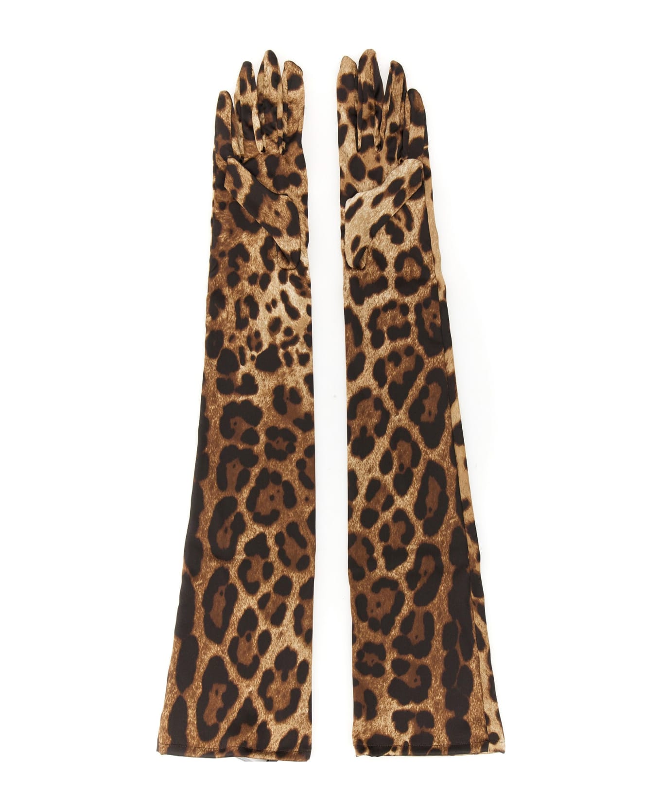 Dolce & Gabbana Long Stretch Gloves - Brown