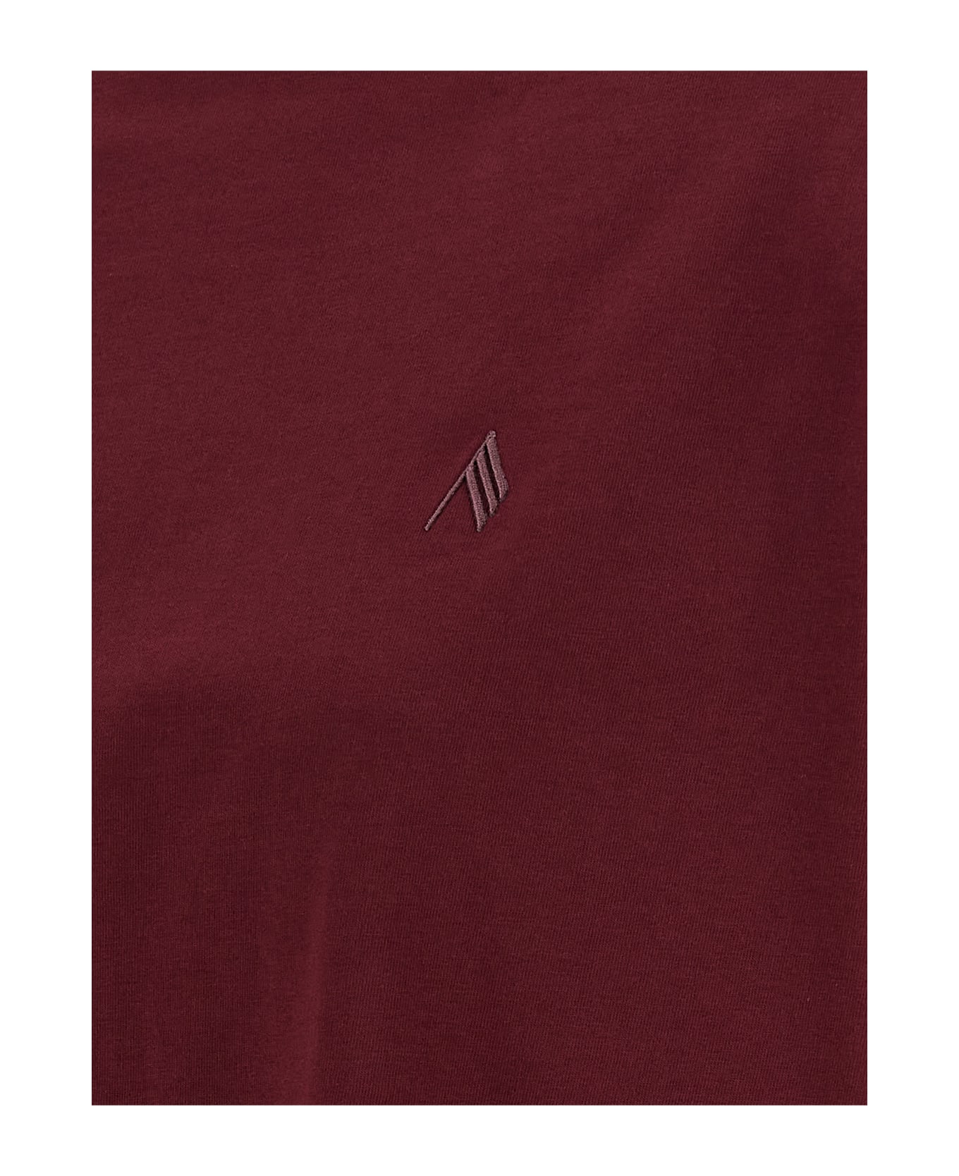 The Attico Maxi Shoulder Strap T-shirt - Bordeaux