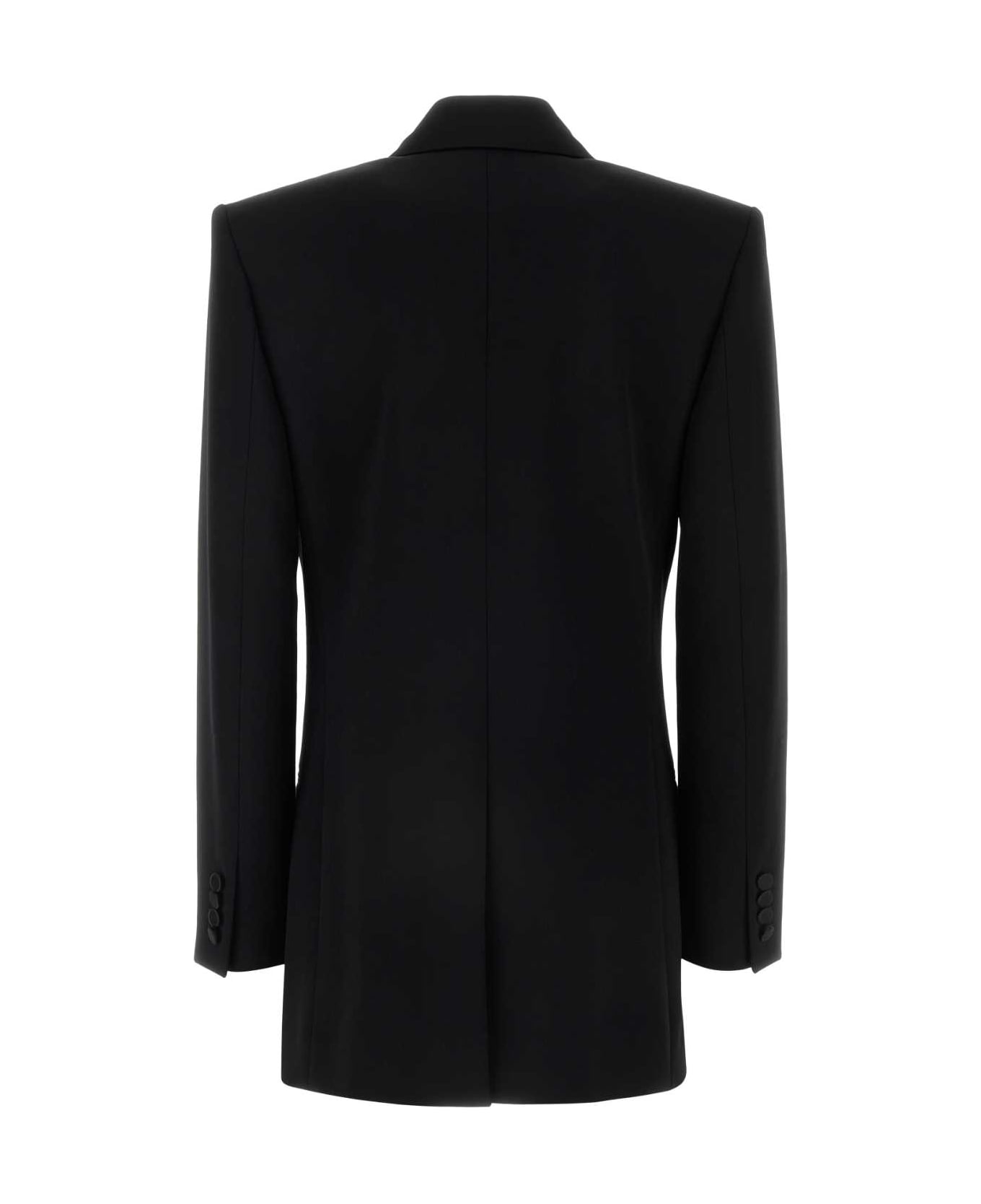 Saint Laurent Black Wool Blazer - NOIR