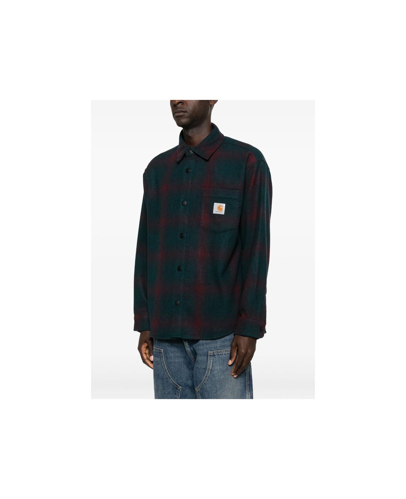 Carhartt Shirt - Kxx Brennan Check, Deep Lagoon / Rondo