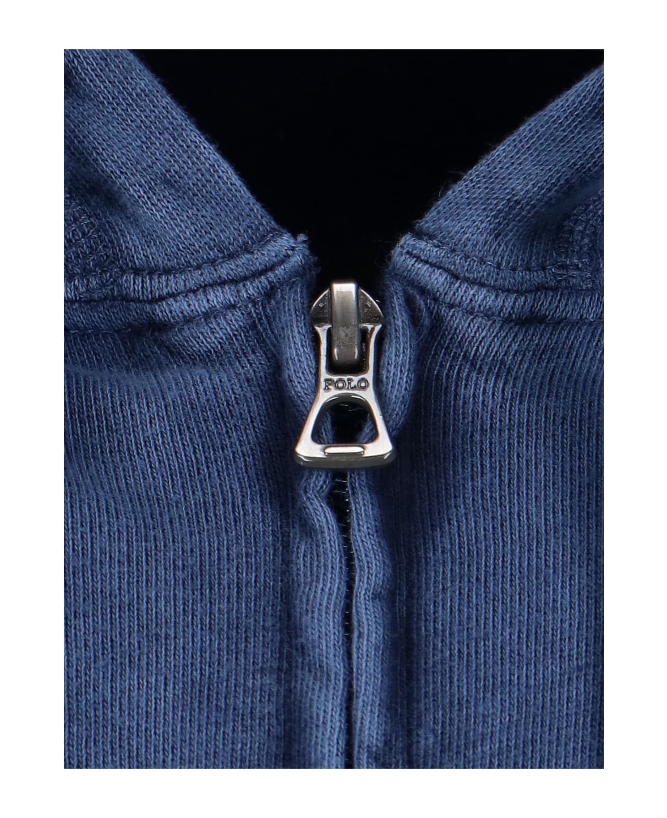Polo Ralph Lauren Logo Zip Hoodie - Blue フリース