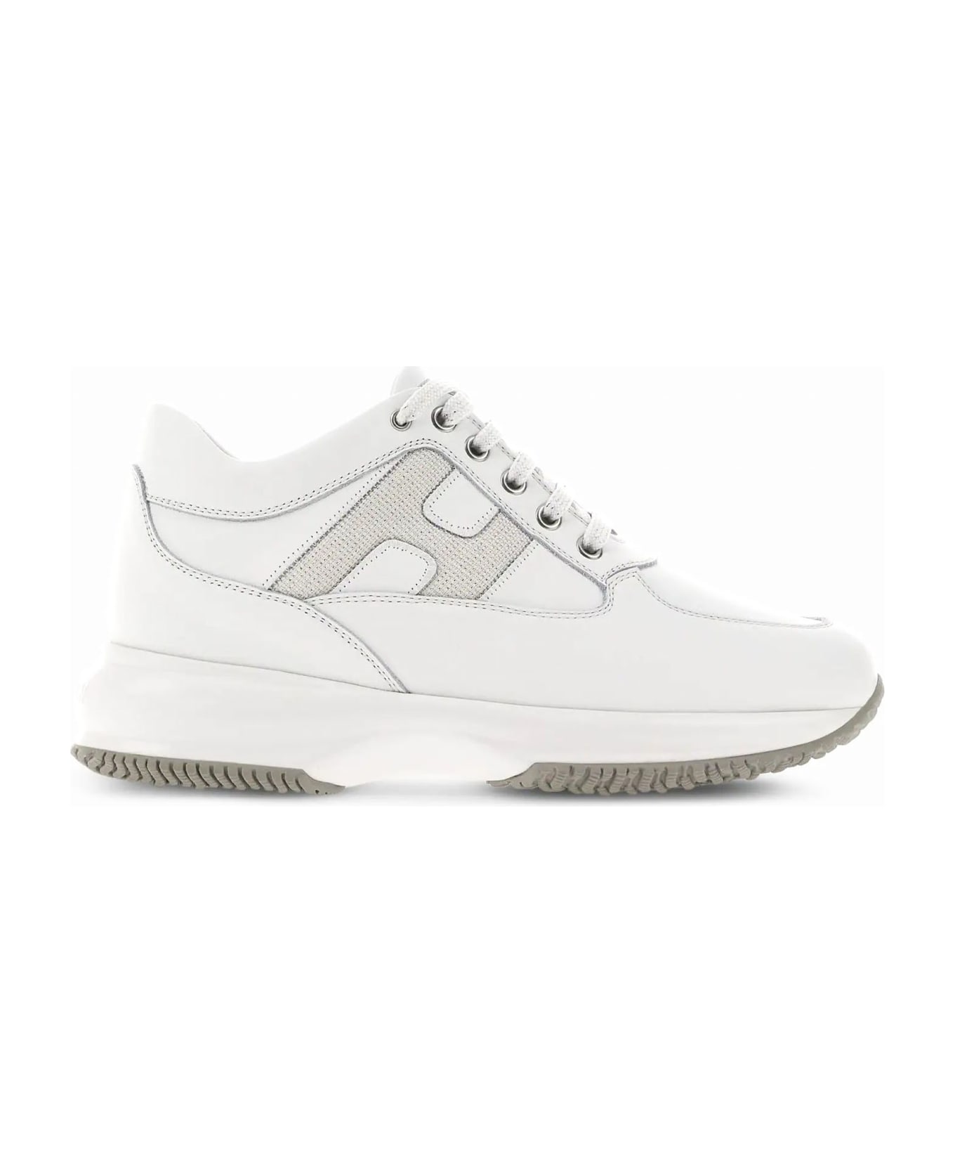 Hogan Interactive Leather Sneakers - White スニーカー