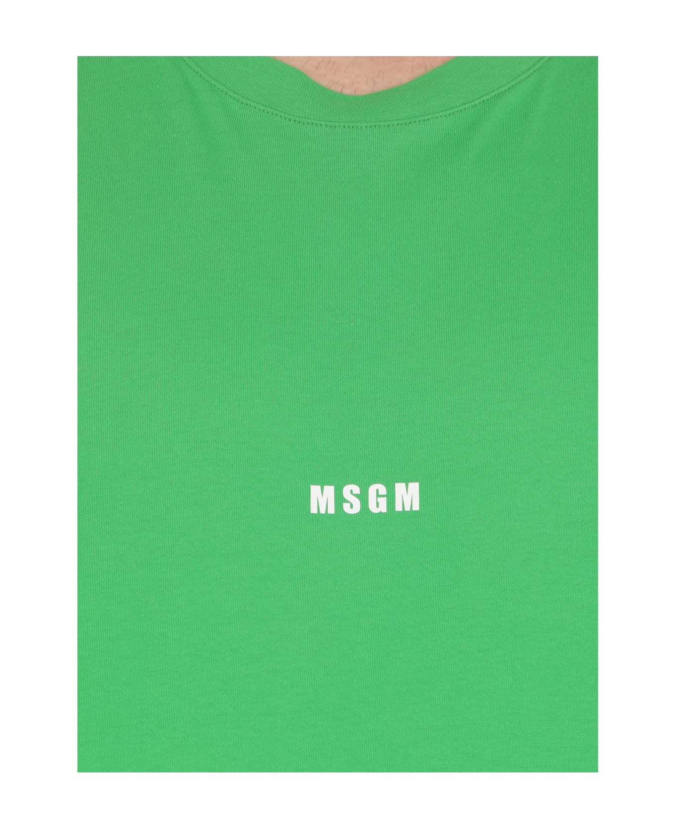 MSGM T-shirt With Logo - Green