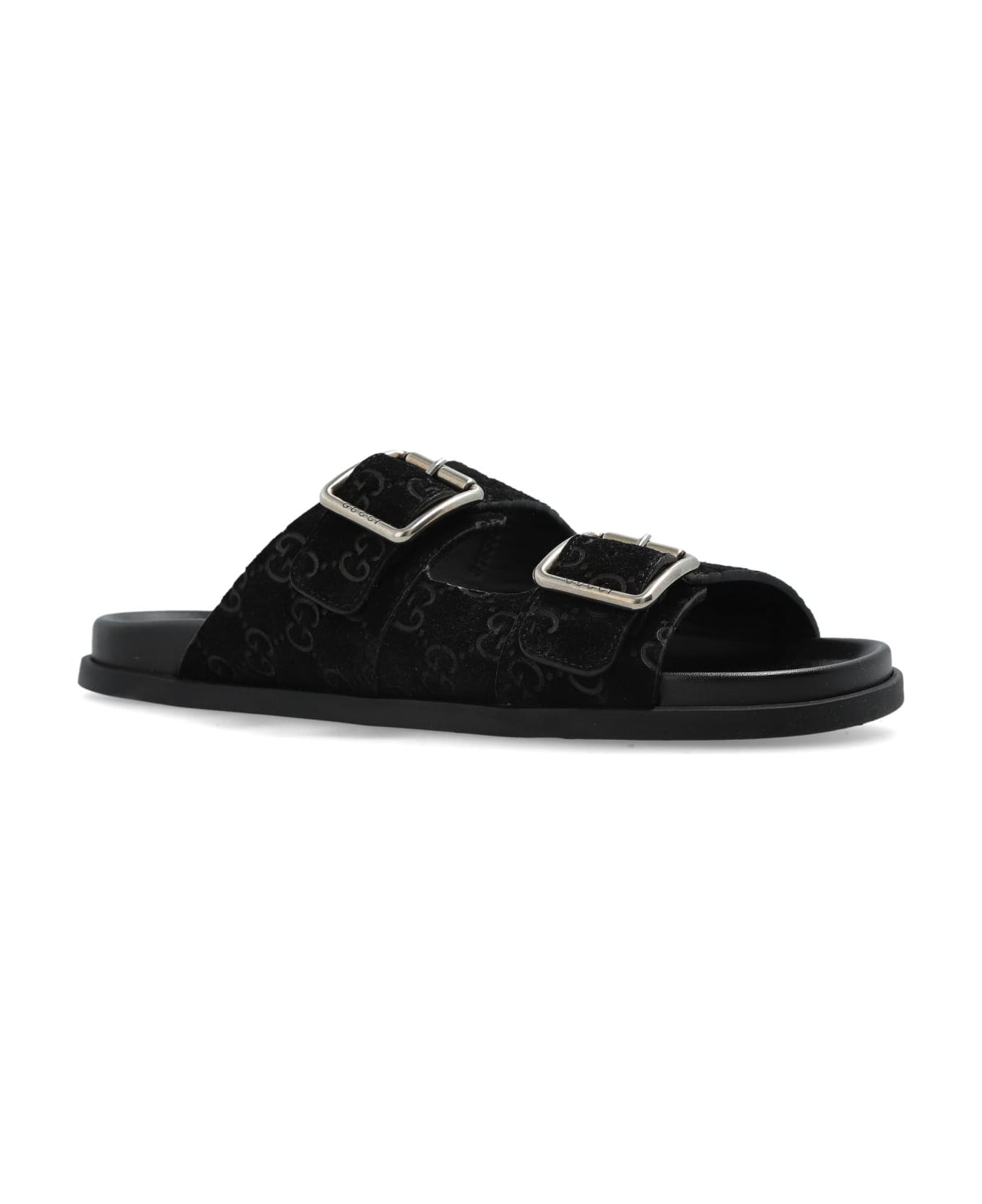 Gucci Suede Slippers - Black