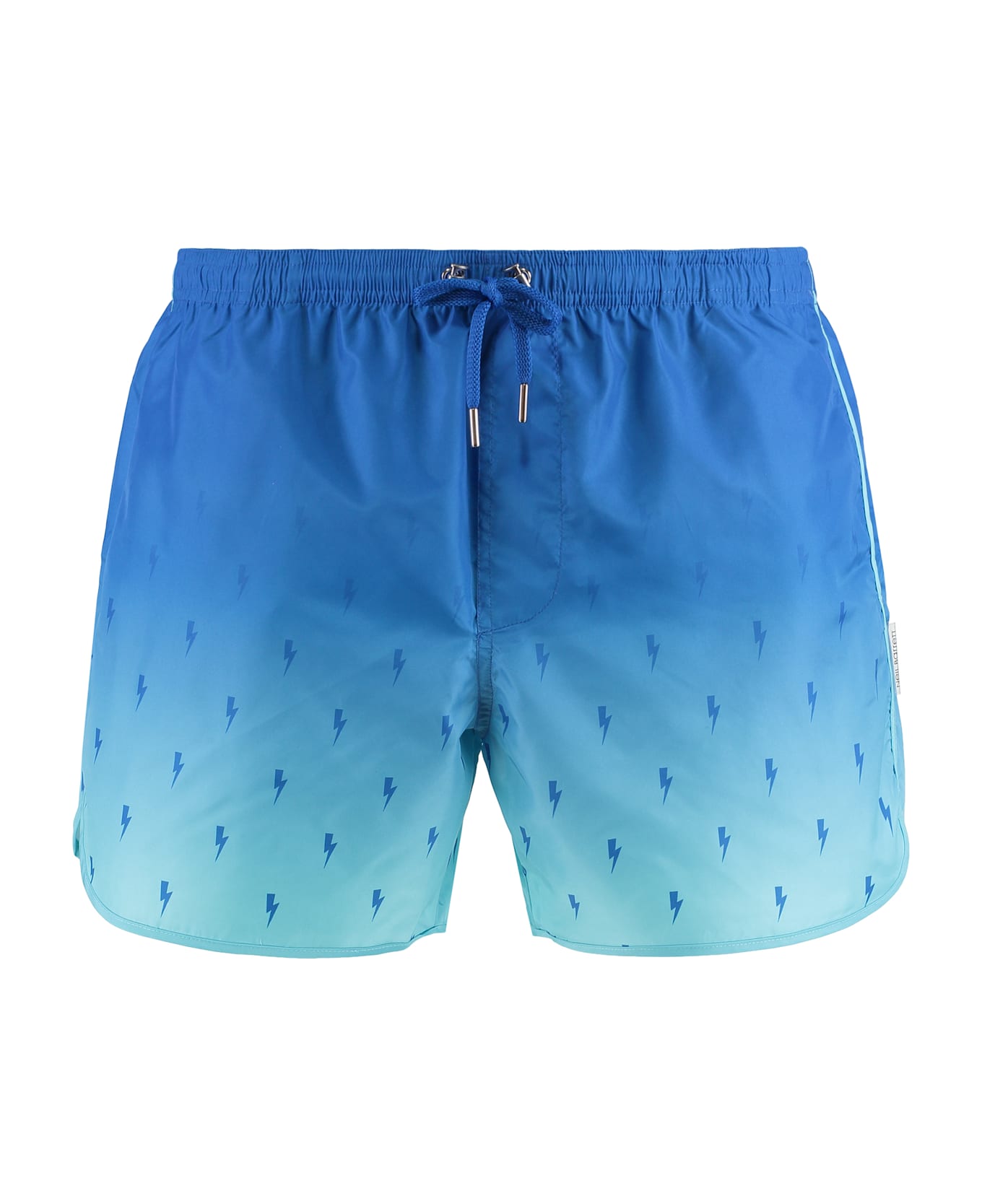 Neil Barrett Printed Swim Shorts - blue