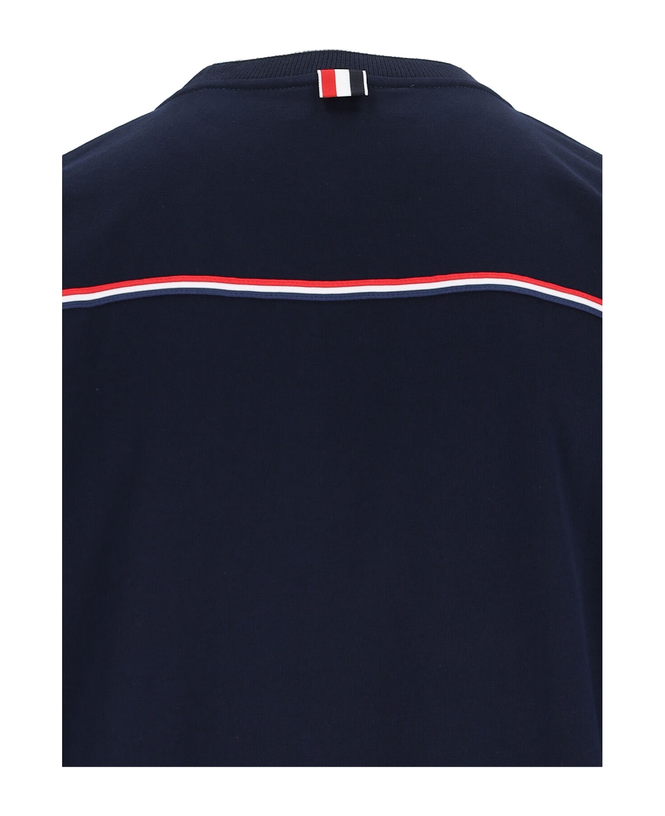 Thom Browne Logo T-shirt - navy