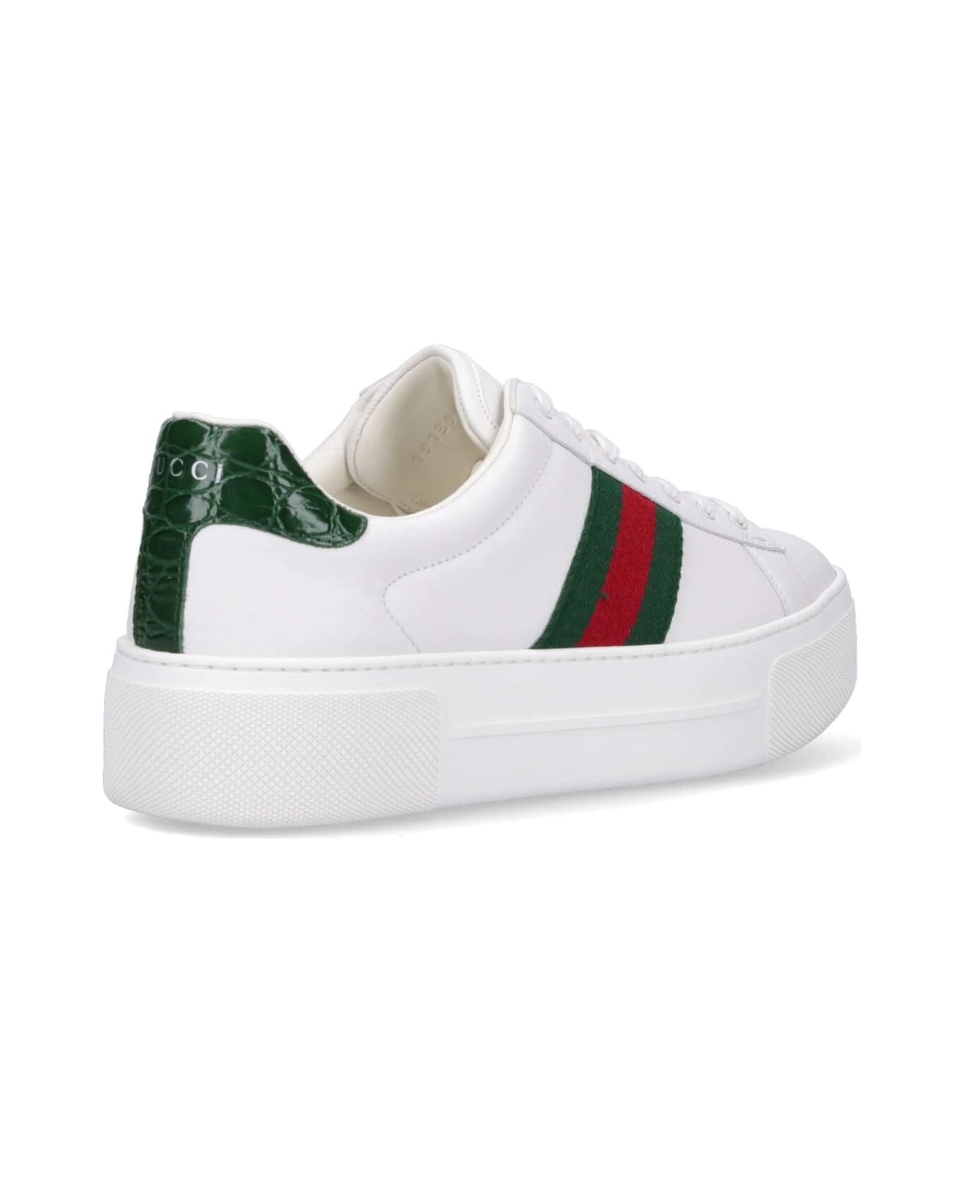 Gucci 'ace' Low-top Sneakers - White