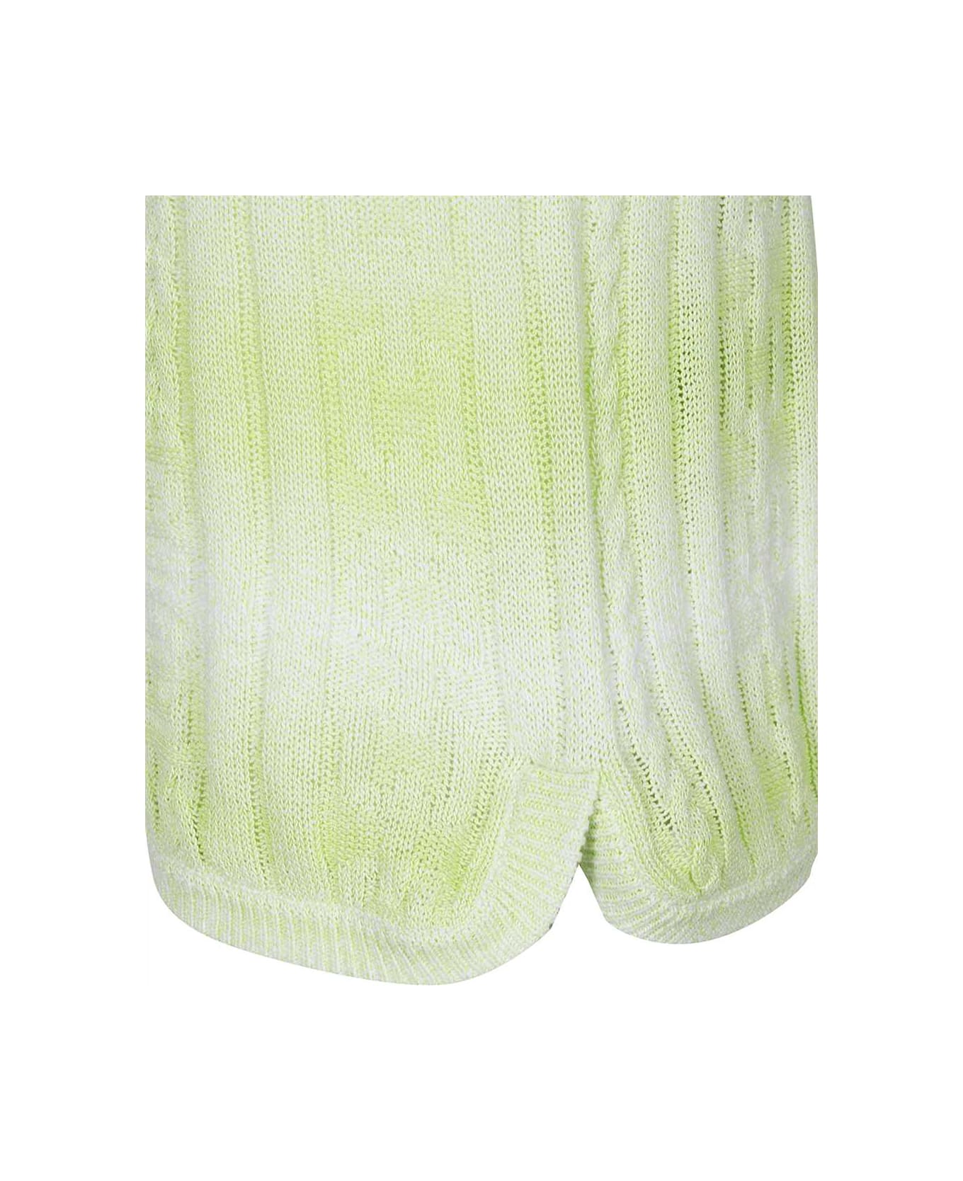 GCDS Knitted Bermuda Shorts - green