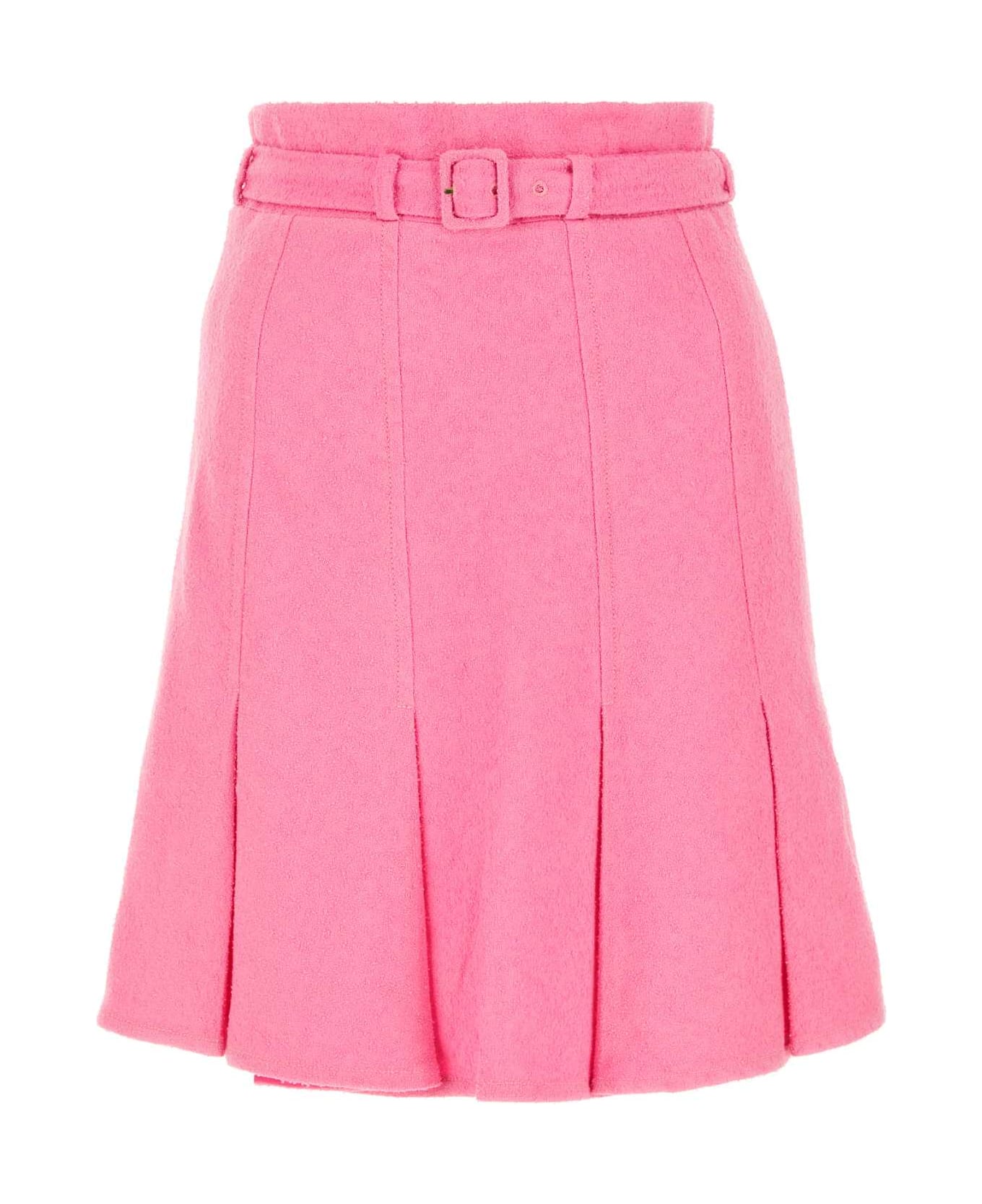 Patou Pink Bouclã© Skirt - 453B スカート