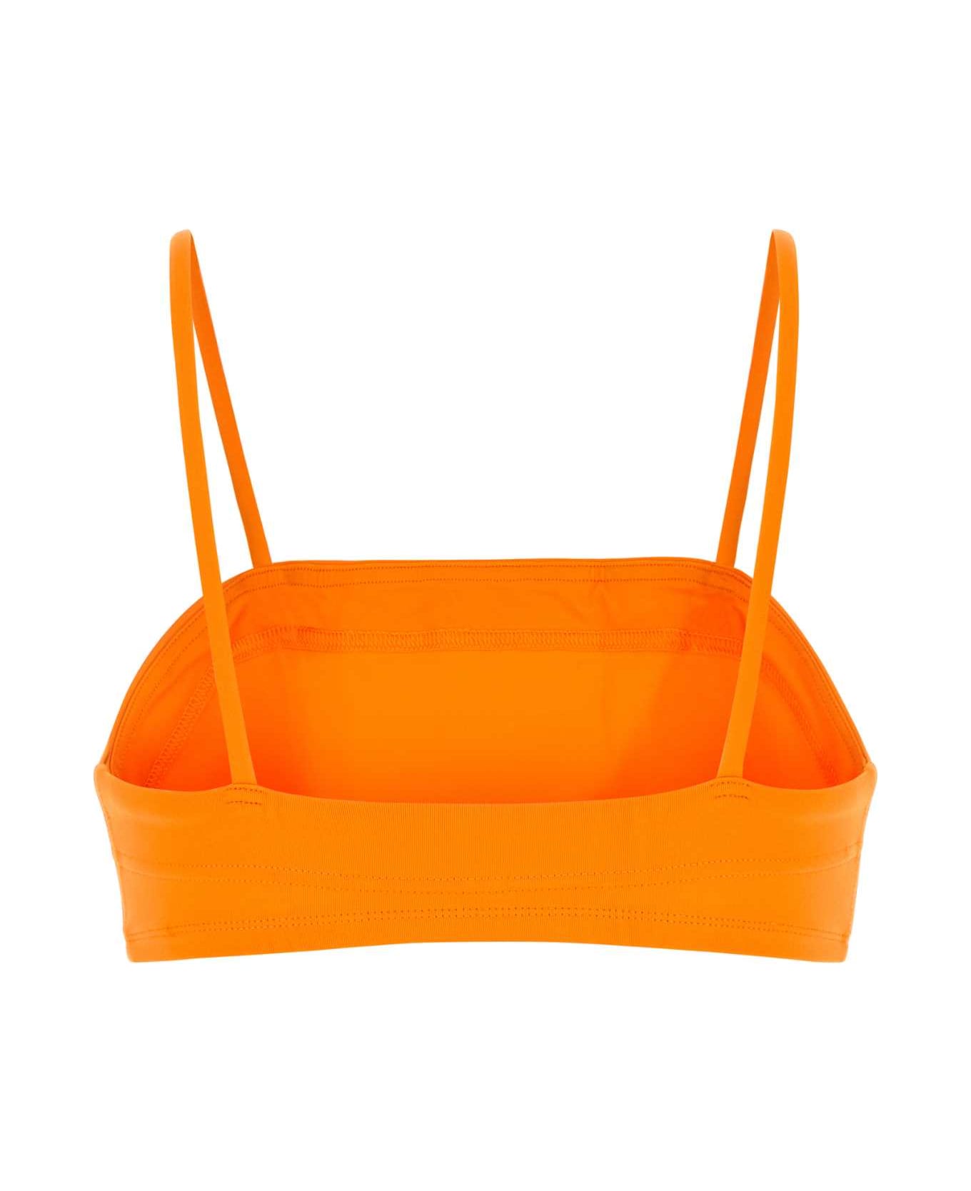 Eres Orange Stretch Nylon Azur Bikini Top - KUMQUAT25E