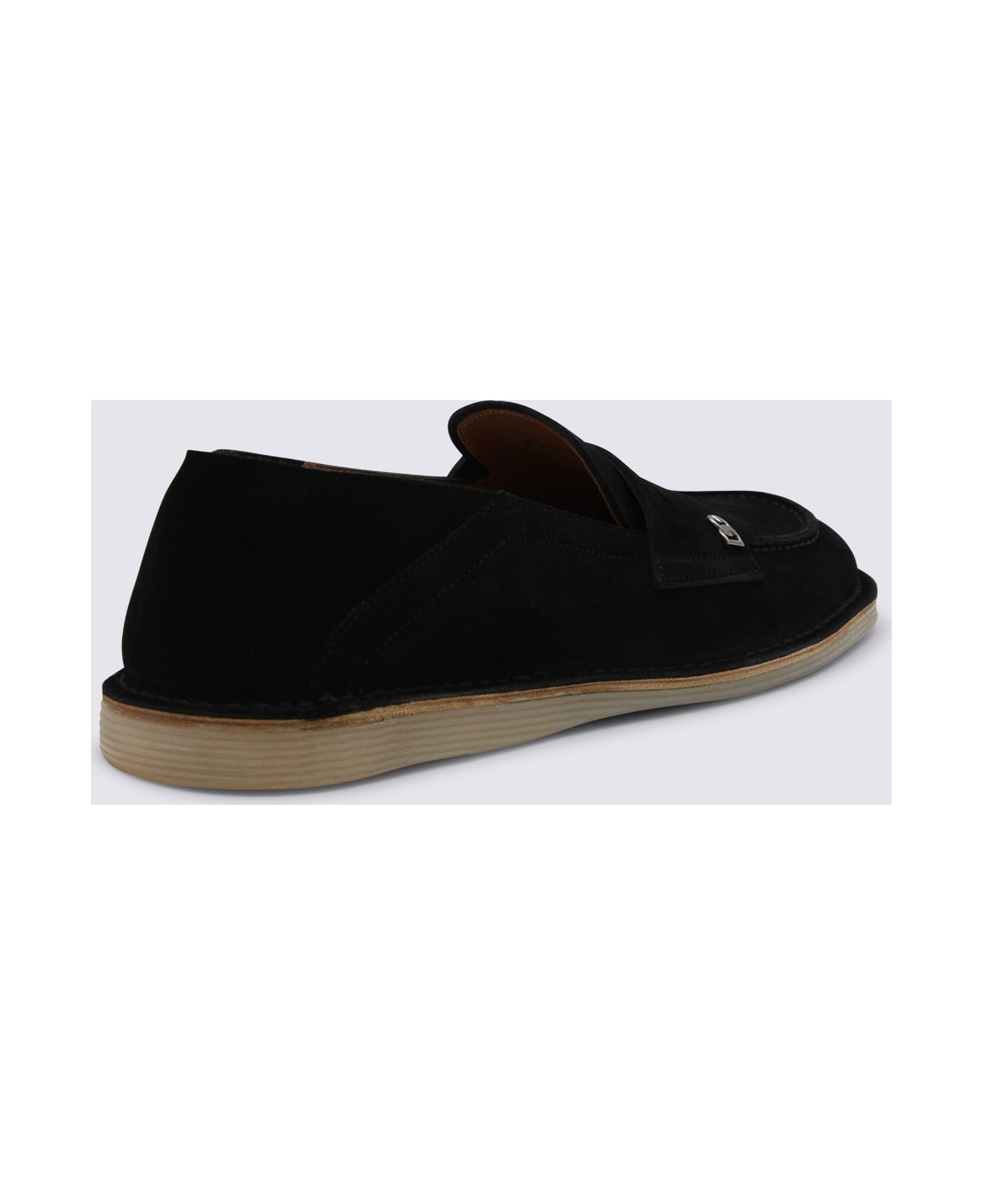 Dolce & Gabbana Black Leather Loafers - Black