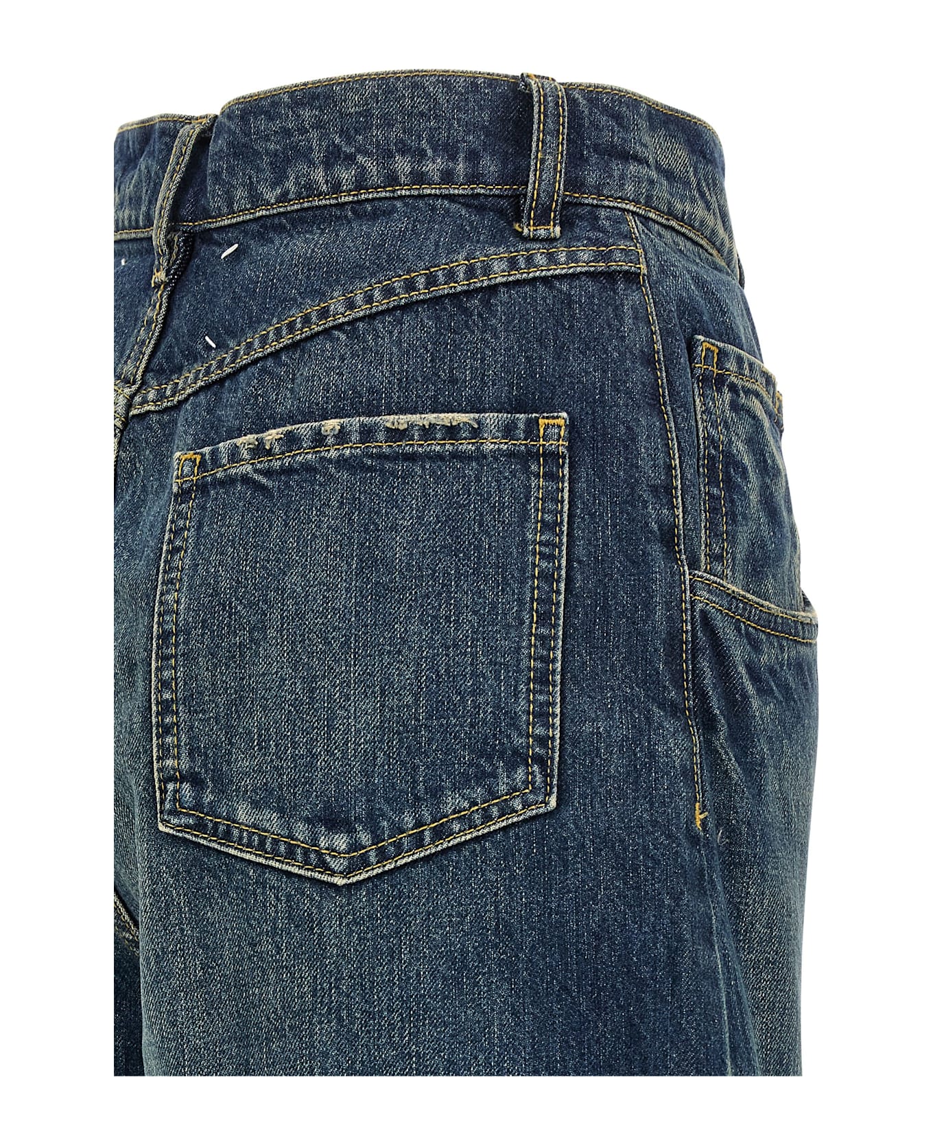 Maison Margiela Cut-out Jeans - Blue