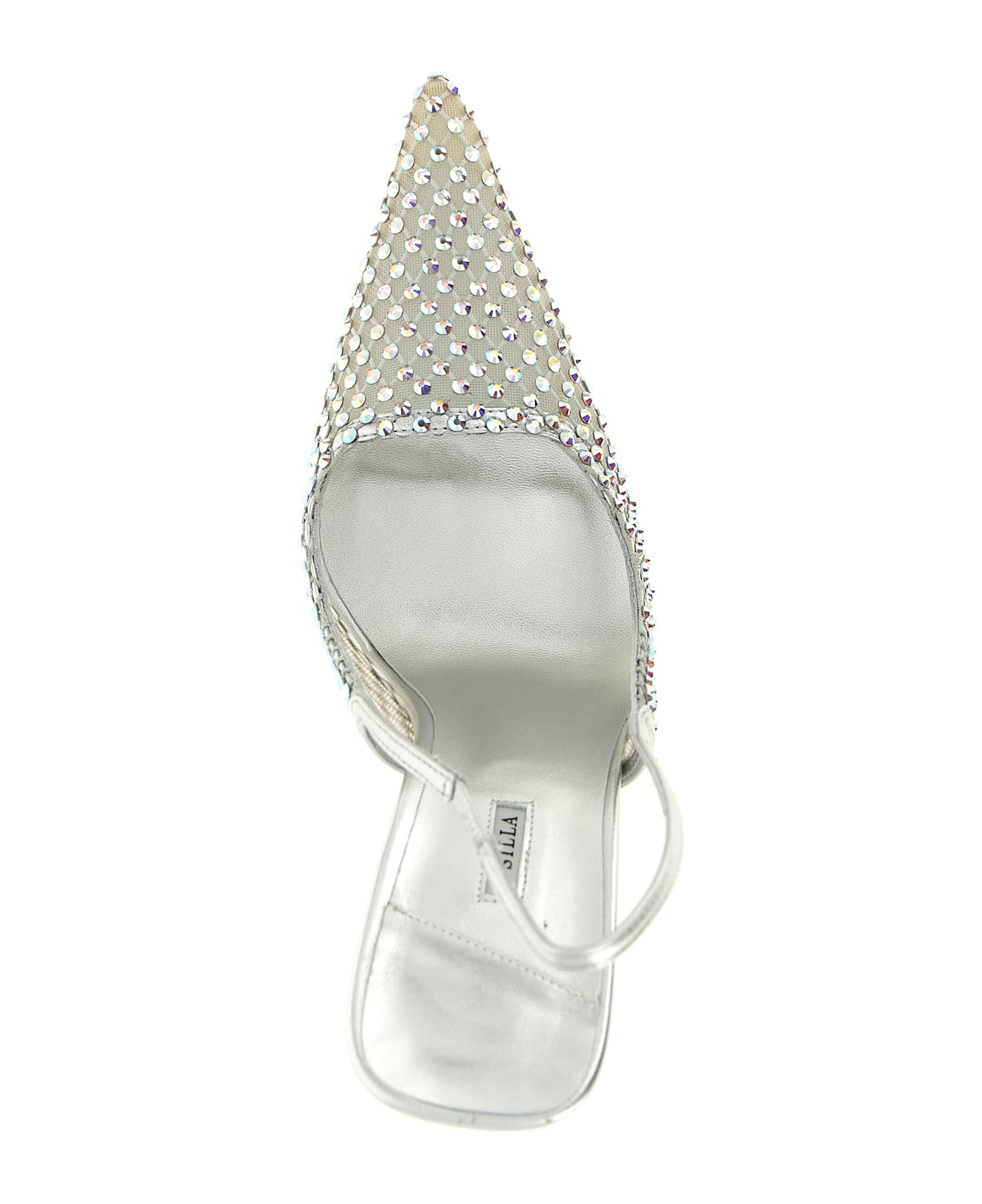 Le Silla 'gilda' Slingback - Silver
