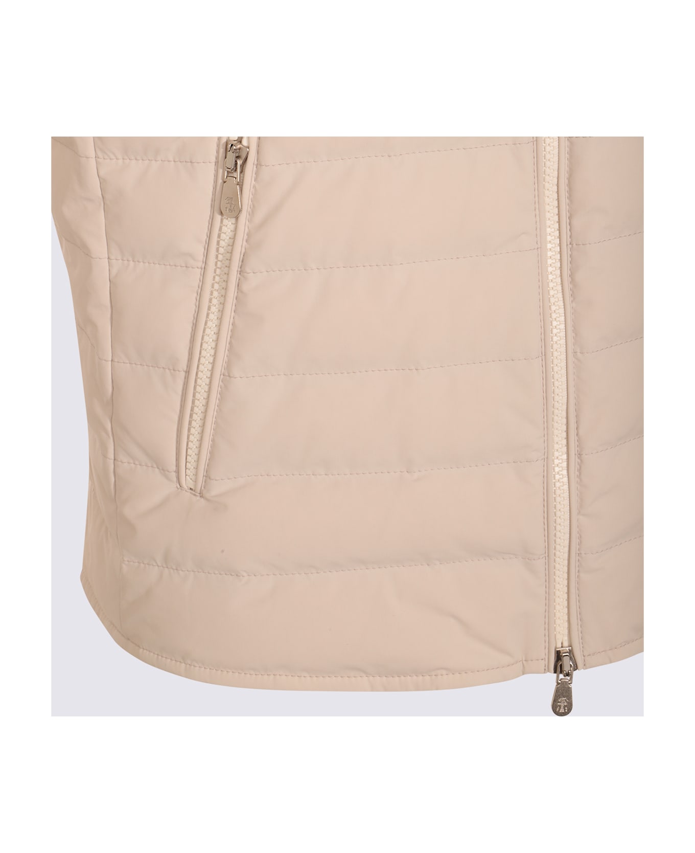 Brunello Cucinelli Beige Down Jacket - Grey