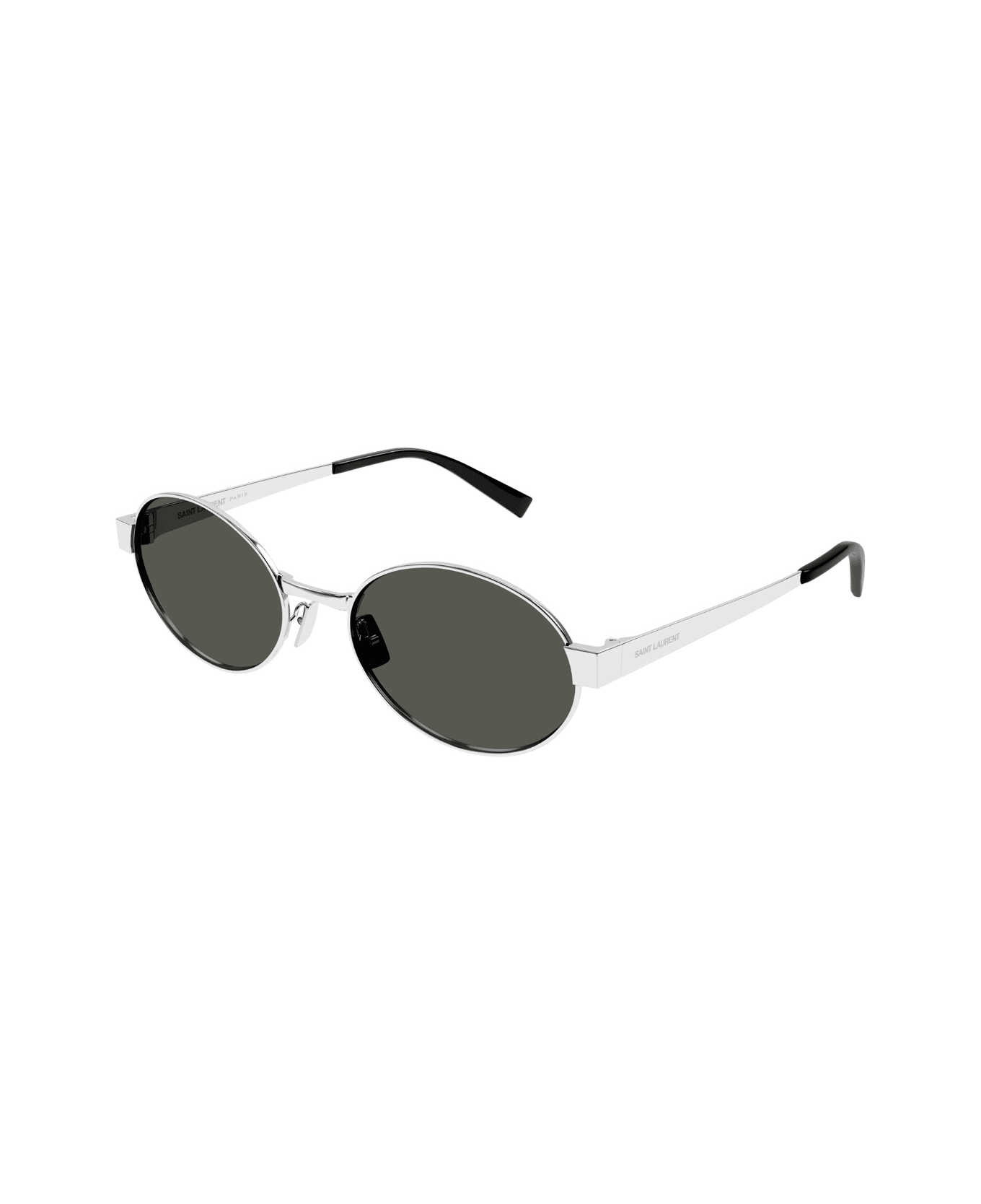 Saint Laurent Eyewear Saint Laurent Sl 692 Linea Sl Logo 002 Silver Grey Sunglasses - Argento