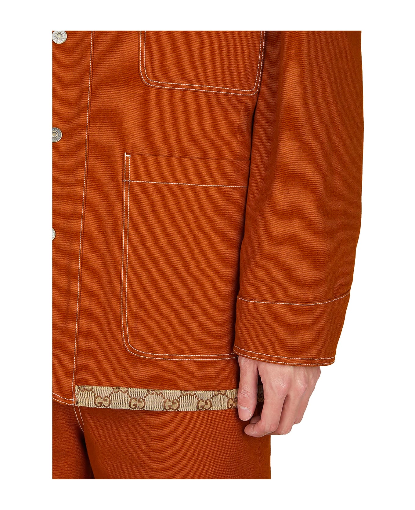 Gucci Gg Reversible Jacket - Brown ジャケット