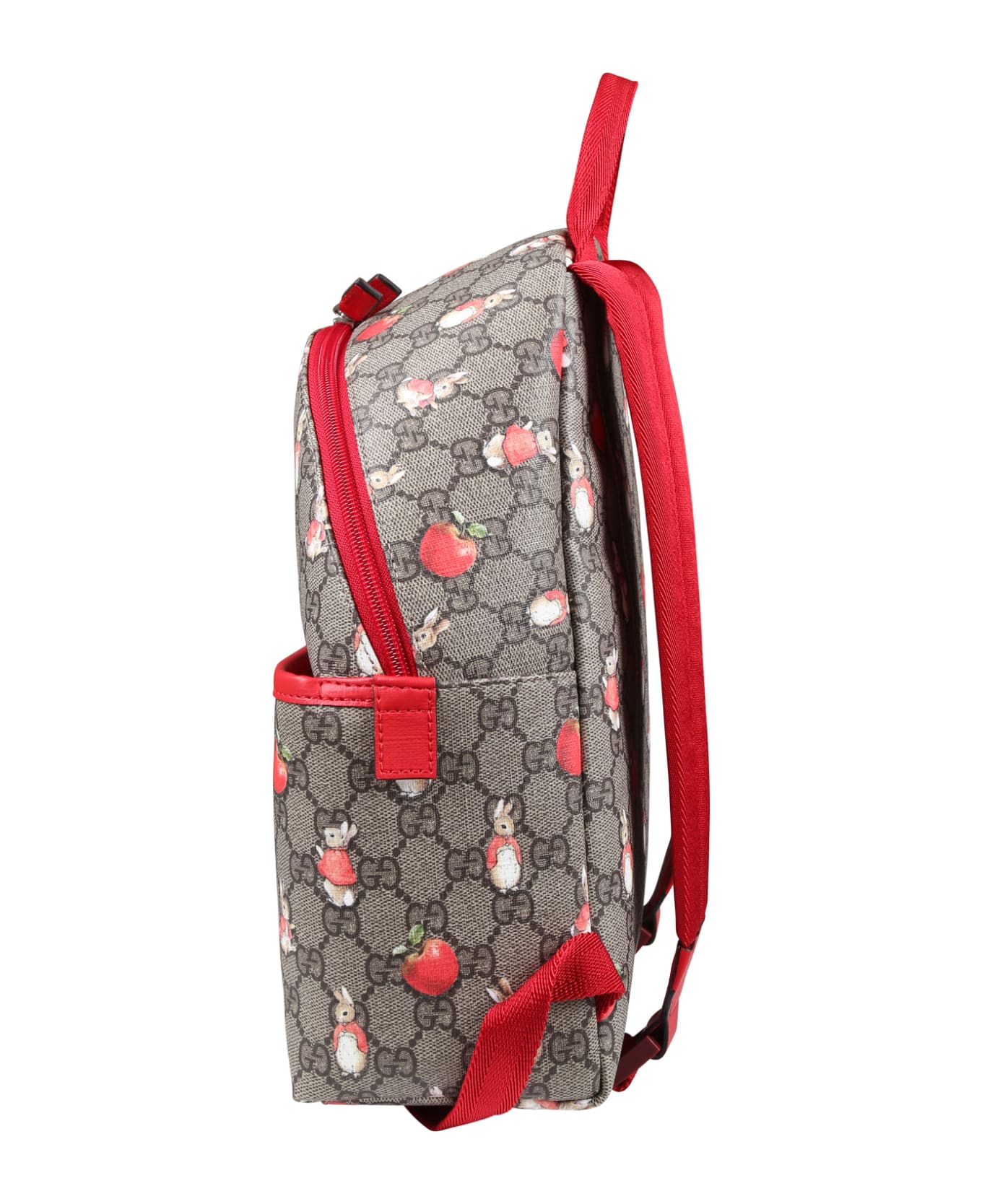 Gucci Brown Backpack For Girl With Print - Brown