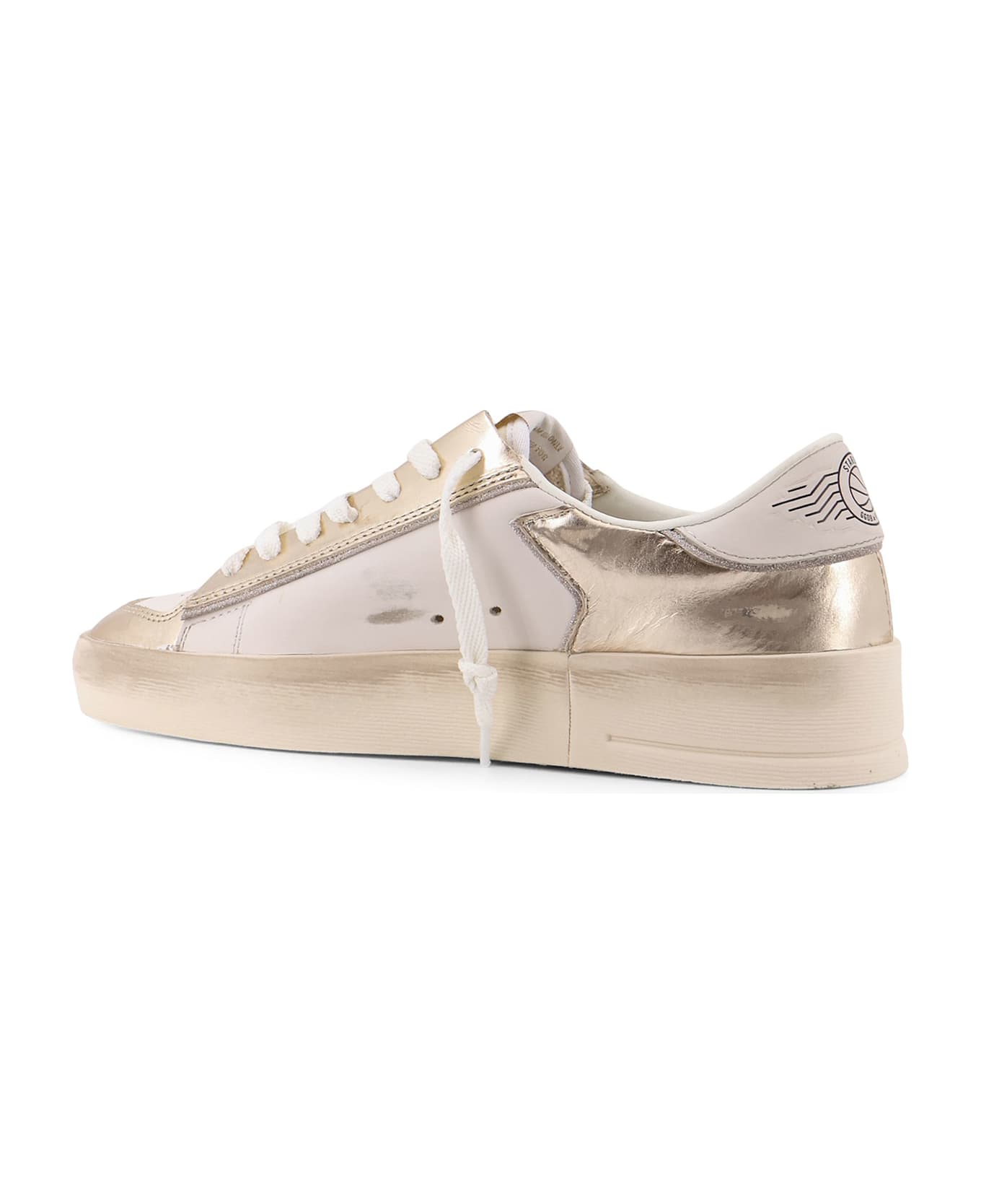 Golden Goose Stardan Leather Low-top Sneakers - STARDAN SUEDE AND LAMINATED LE