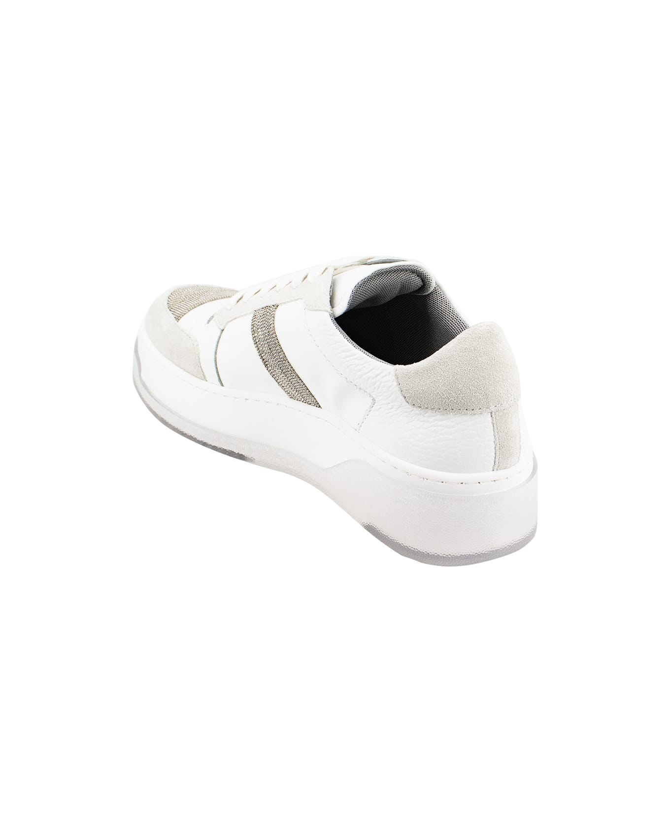 Fabiana Filippi Leather Sneakers - BIANCO