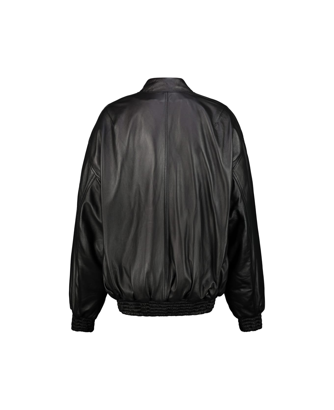 WARDROBE.NYC Leather Bomber Jacket - Blk Black