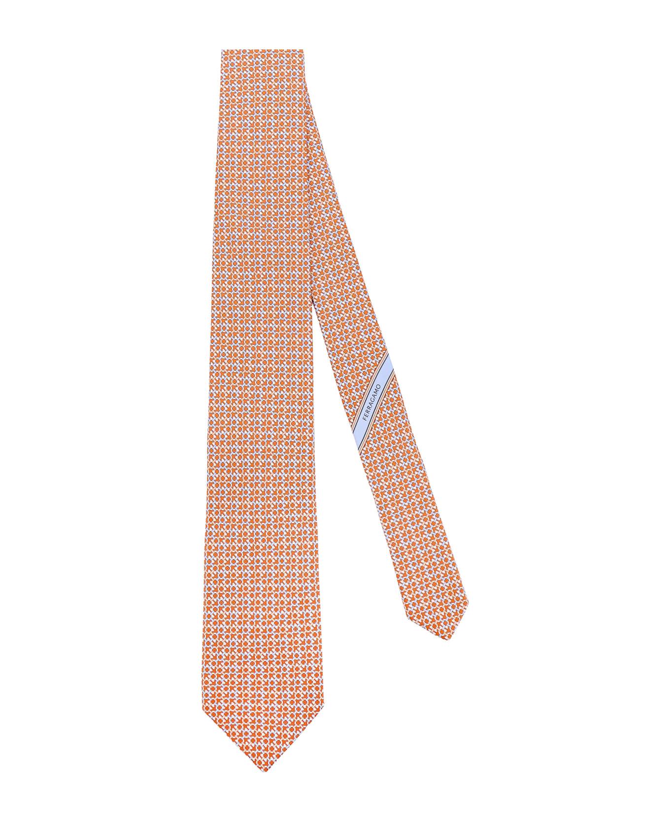 Ferragamo Silk Tie - Orange