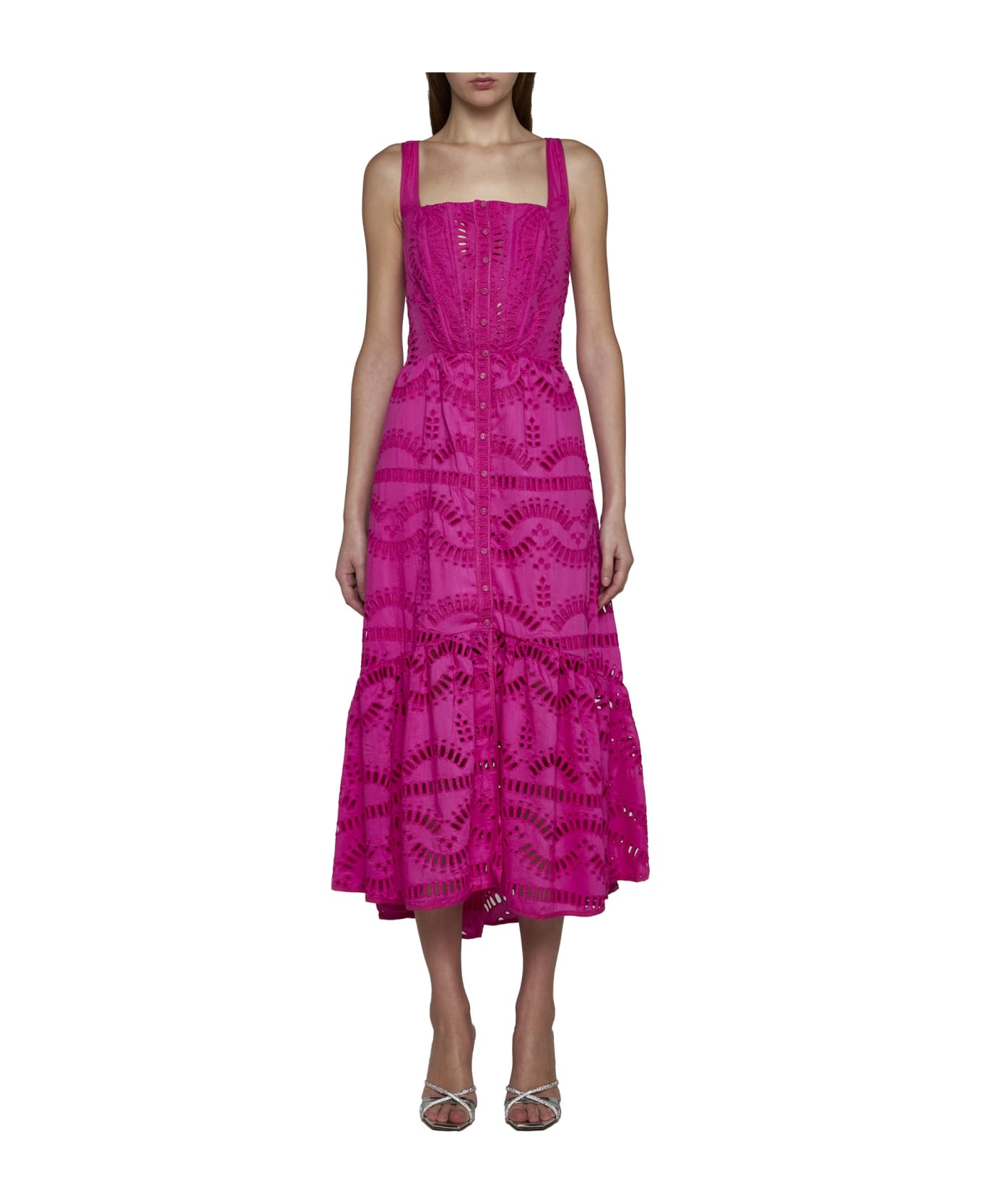 Charo Ruiz Dress - Hot pink
