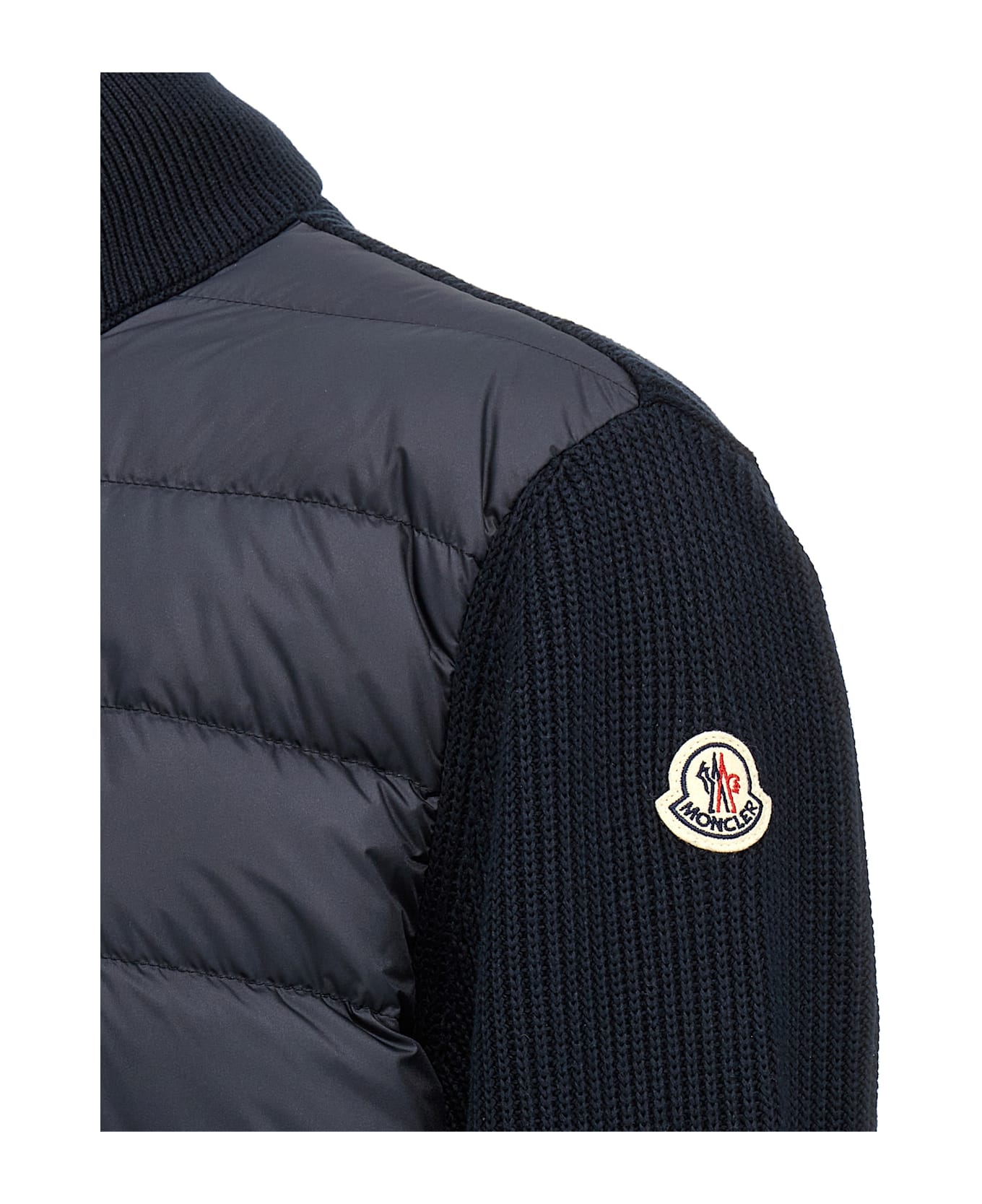 Moncler Tricot Cardigan - Blue ダウンジャケット