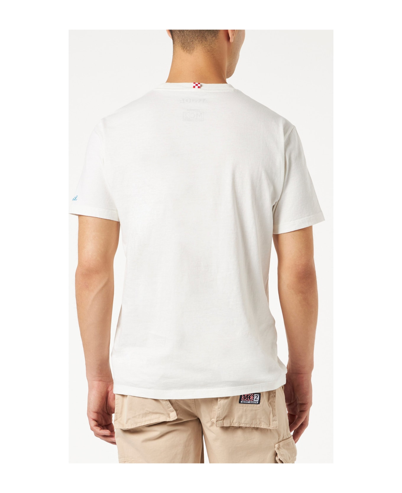 MC2 Saint Barth Cornetto Printed T-shirt With Embroidered Pocket | Algida Special Edition - WHITE